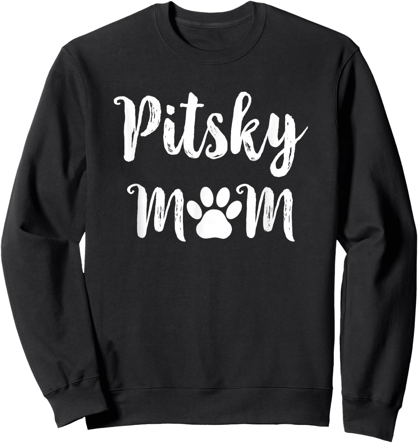 Pitsky Mom Pitsky Dog Women Sweatshirt - Sweatshirt | Black