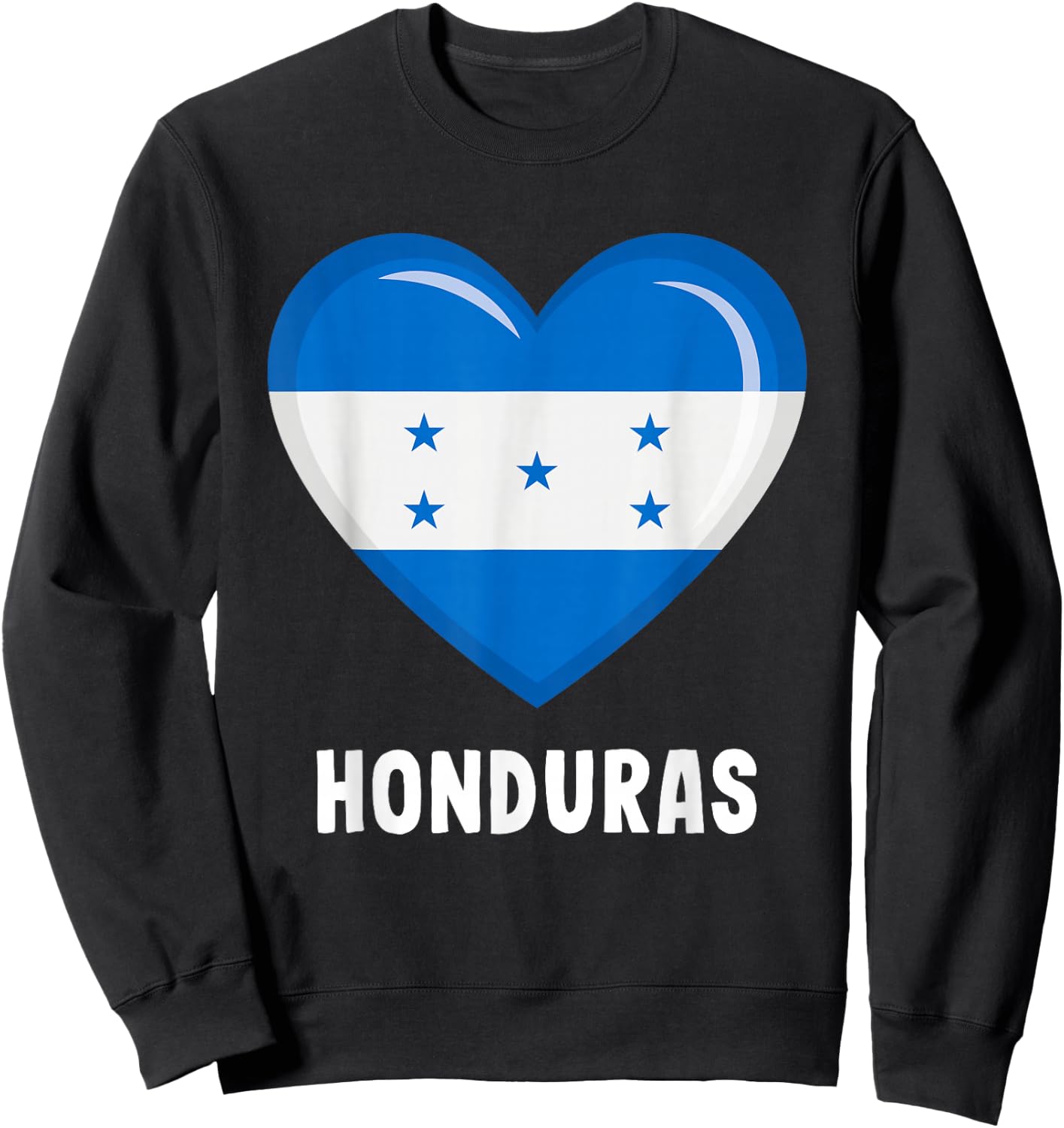 Honduran Flag Jersey | Honduran Sweatshirt - Sweatshirt | Black