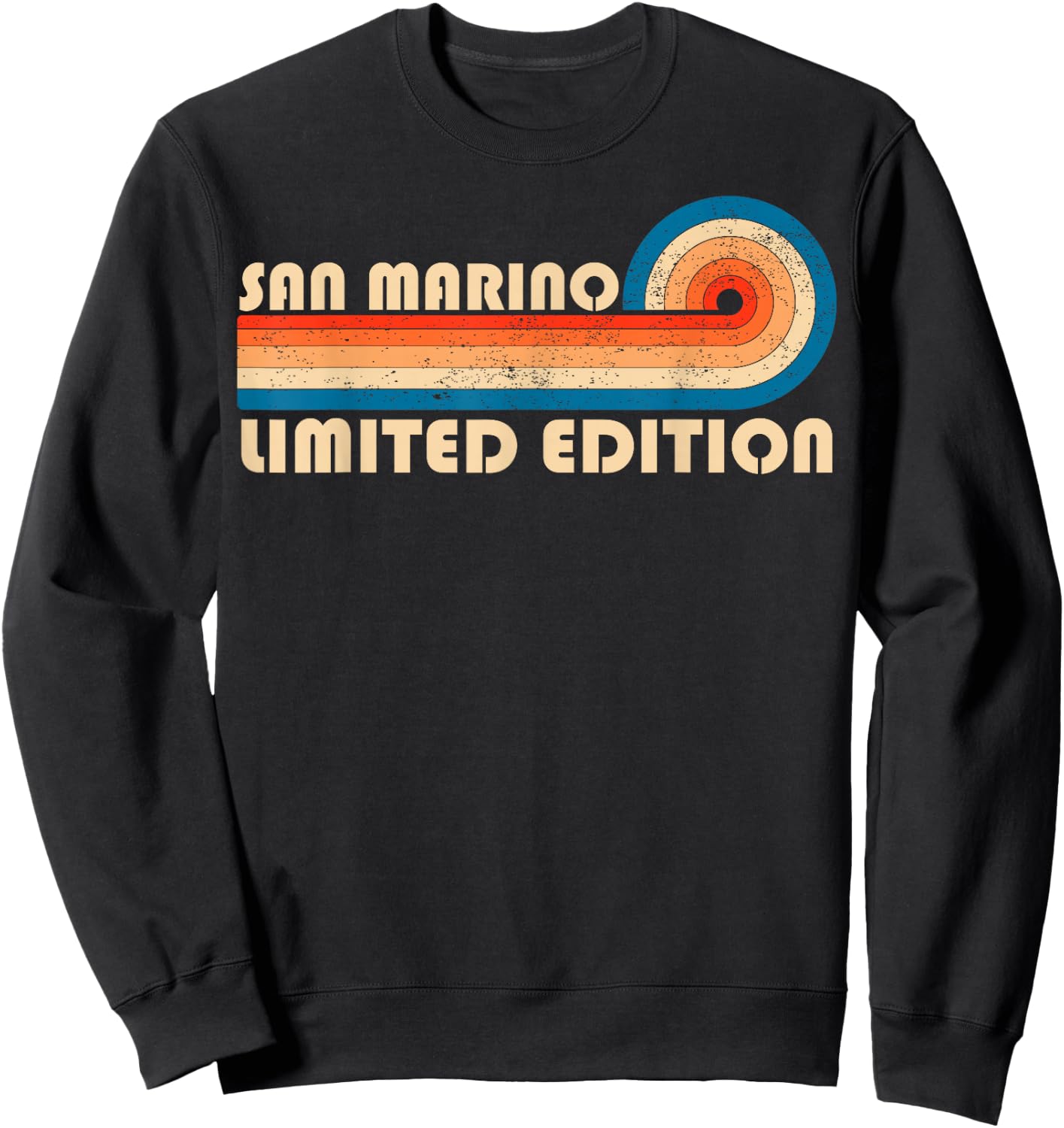 SAN MARINO Country Travel Vacation Souvenir Sweatshirt - Sweatshirt | Black