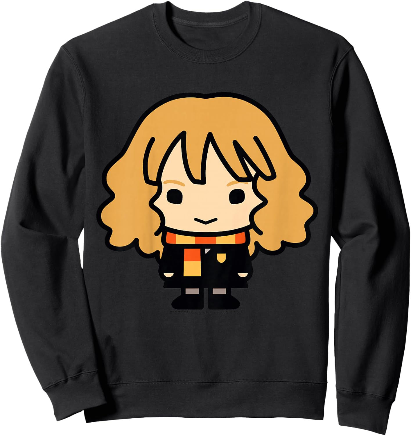 Kids Harry Potter Hermione Granger Cute Cartoon Style Portrait Sweatshirt - Sweatshirt | Black