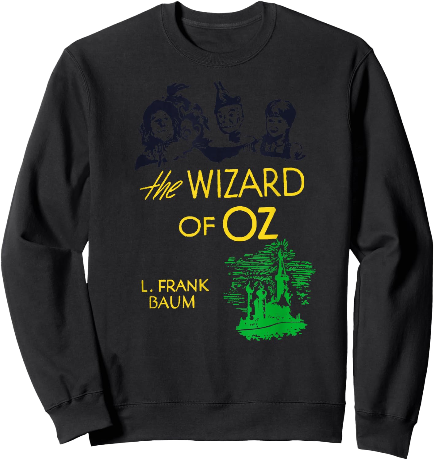 Oz Shirts & Wizard of OZ Gifts Adult Vintage Retro Wizard of Oz Musical - Grey, Small, Short Sleeve, Classic Fit, Crew Collar, Letter Print, T Back Sweatshirt - Sweatshirt | Black