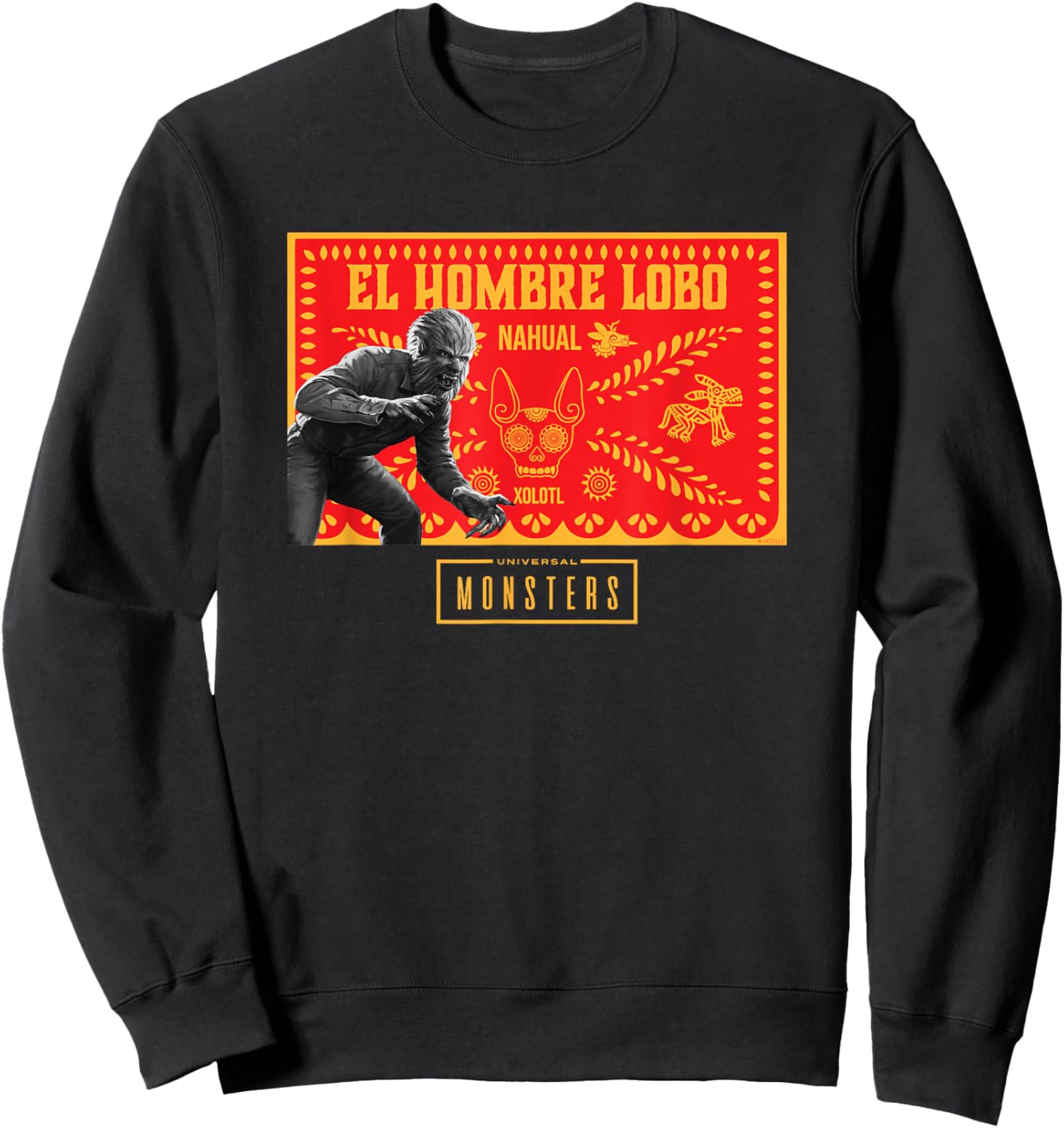 Universal Monsters Wolf Man El Hombre Lobo Sweatshirt - Sweatshirt | Black