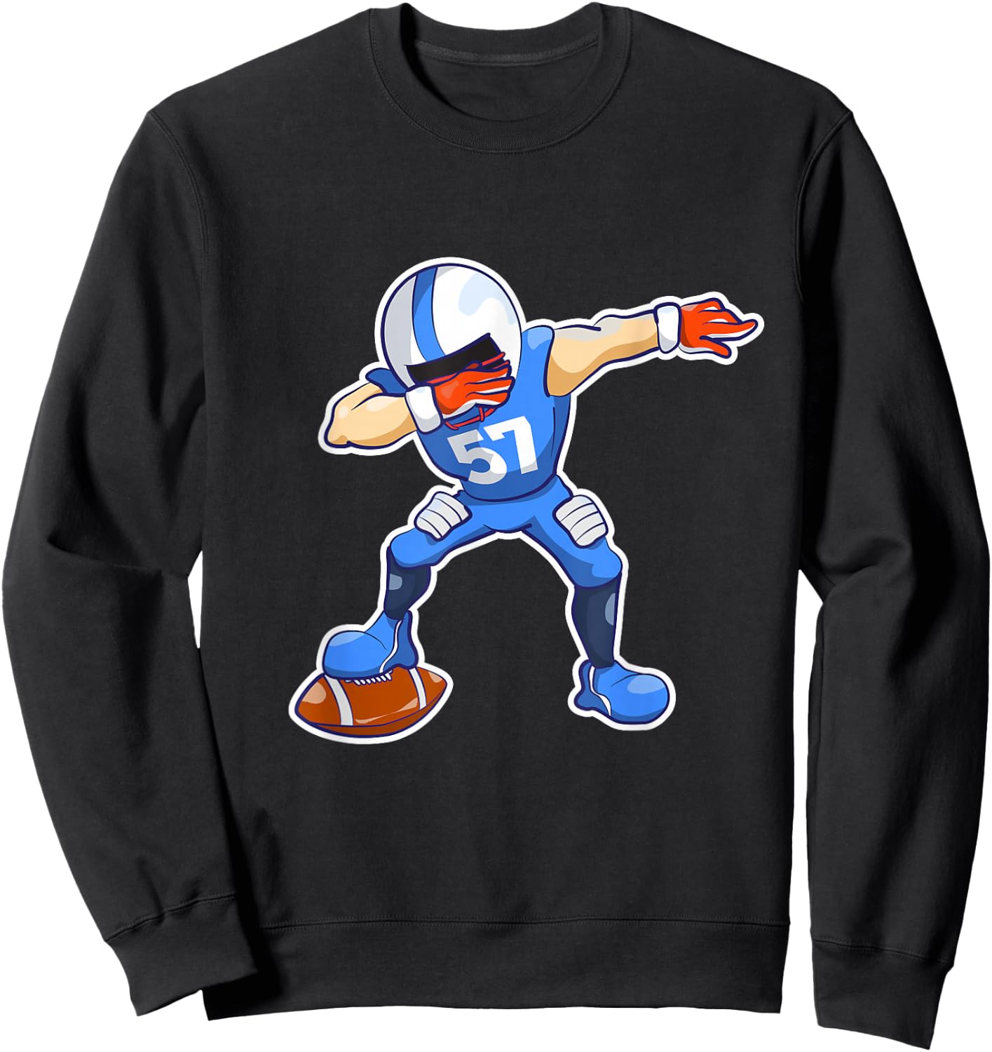 Kids Dabbing Football Dab Dance Funny Boys Gift Sweatshirt - Sweatshirt | Black