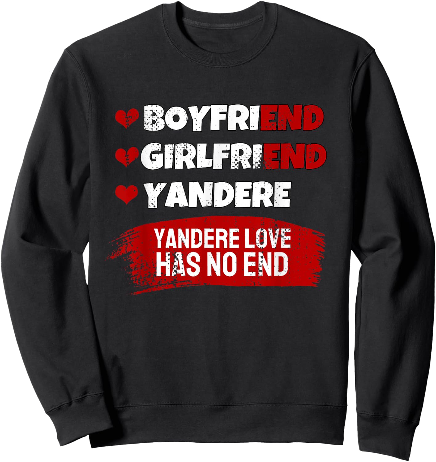 Yandere Love Club I Japanese Anime Yandere Sweatshirt - Sweatshirt | Black