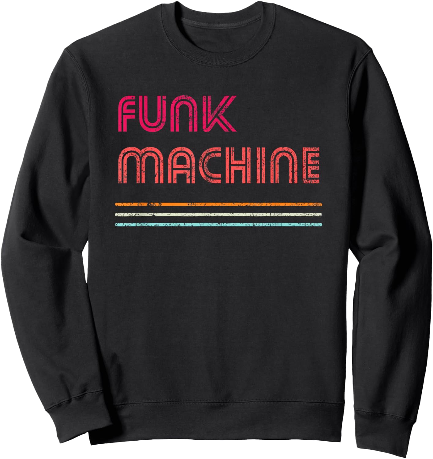 Funk Machine - Retro Disco lover Funky Theme Vintage Sweatshirt - Sweatshirt | Black