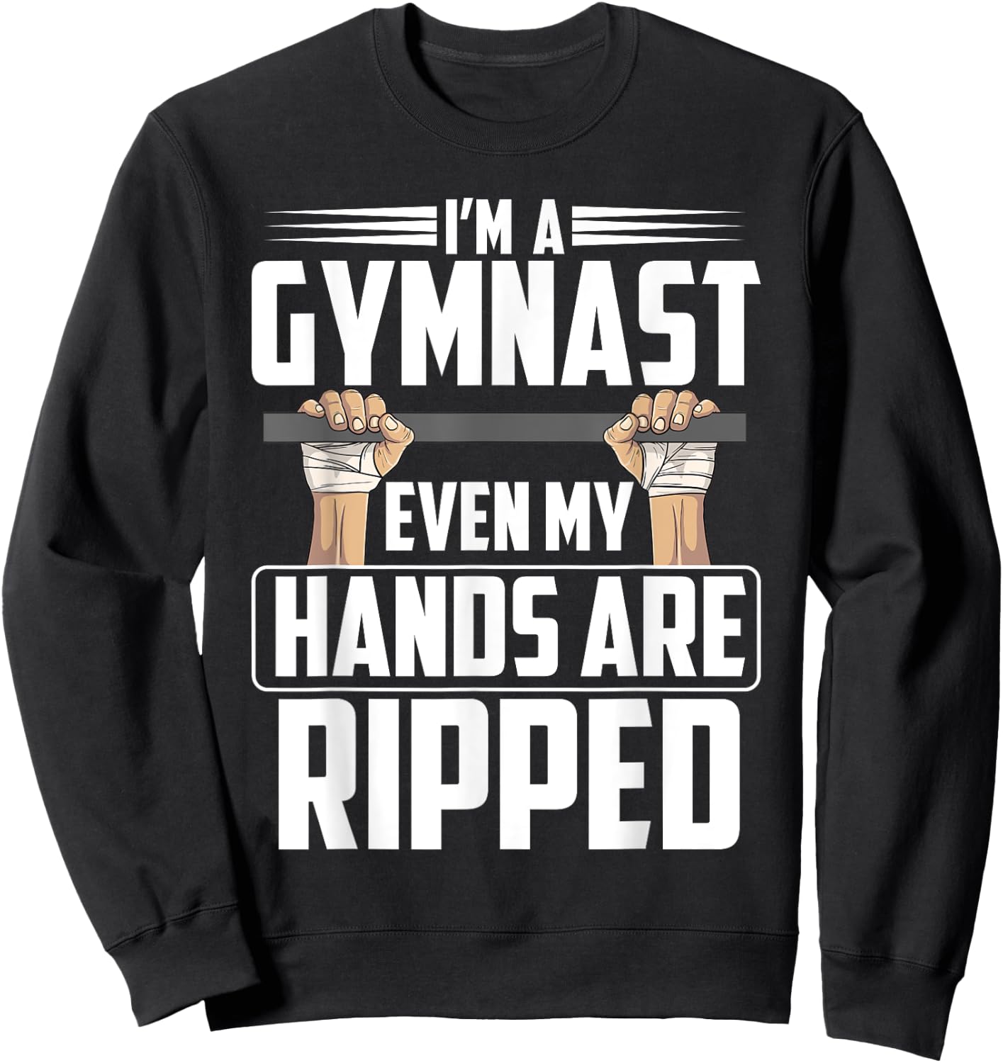 Funny Gymnastics Gift Boys Men | Cute Gymnast Sports Sweatshirt - Sweatshirt | Black