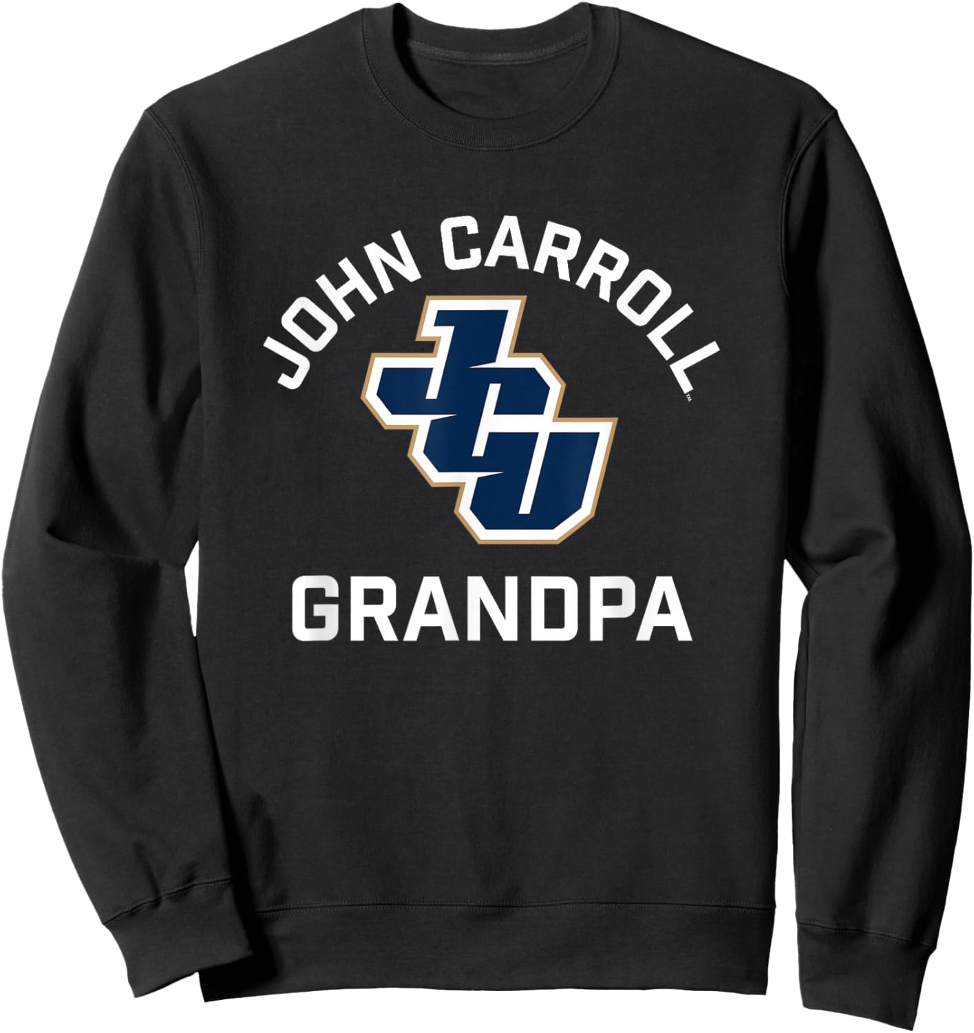 John Carroll University Blue Streaks Arched Grandpa Sweatshirt - Sweatshirt | Black