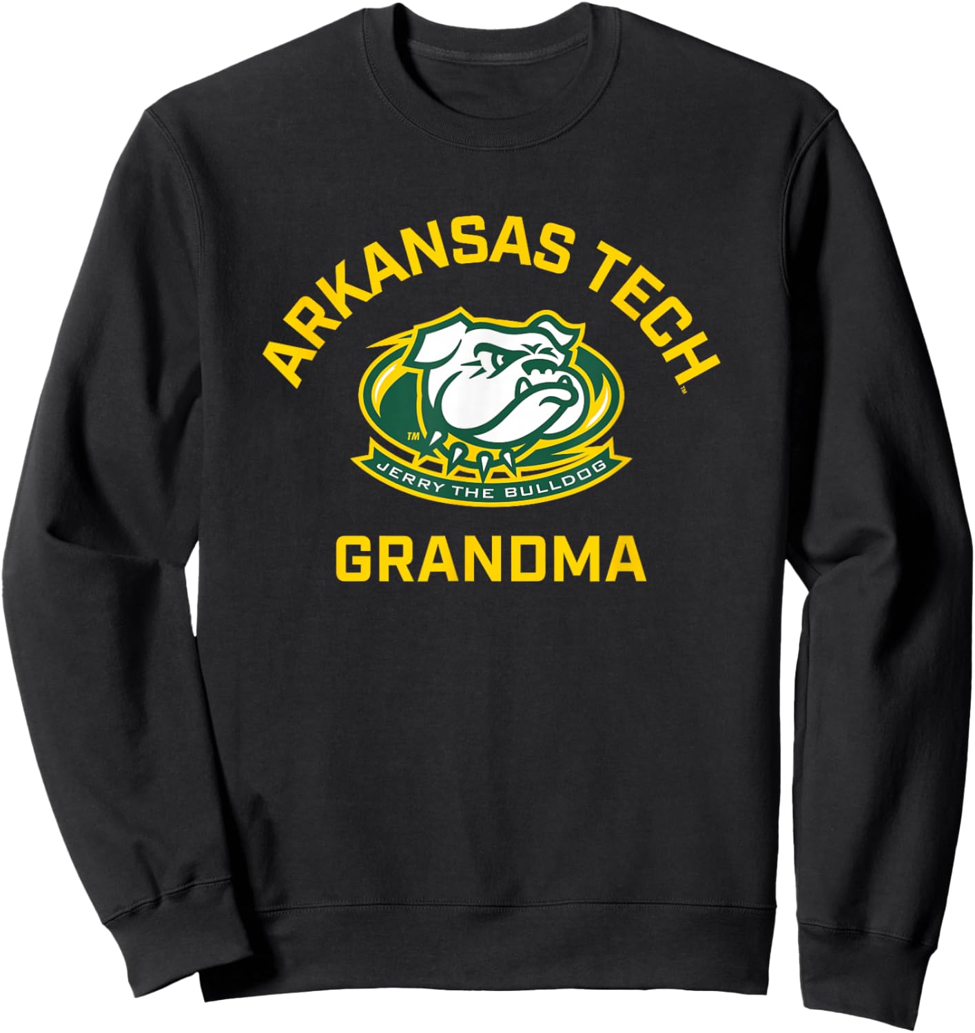 Arkansas Tech University ATU Wonder Boys Arched Grandma Sweatshirt - Sweatshirt | Black