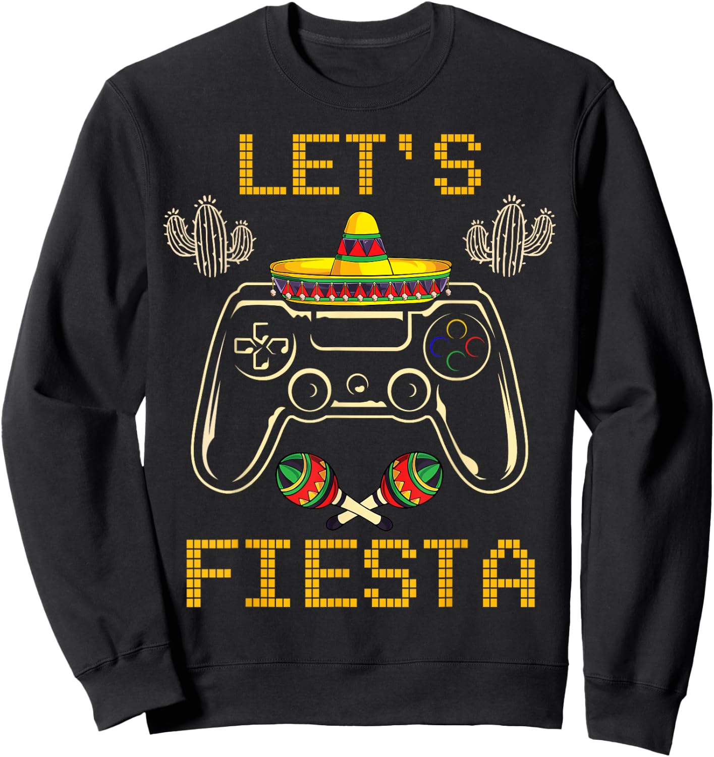 Cinco de Mayo Video Games Gaming Controller Gamer Boys Girls Sweatshirt - Sweatshirt | Black