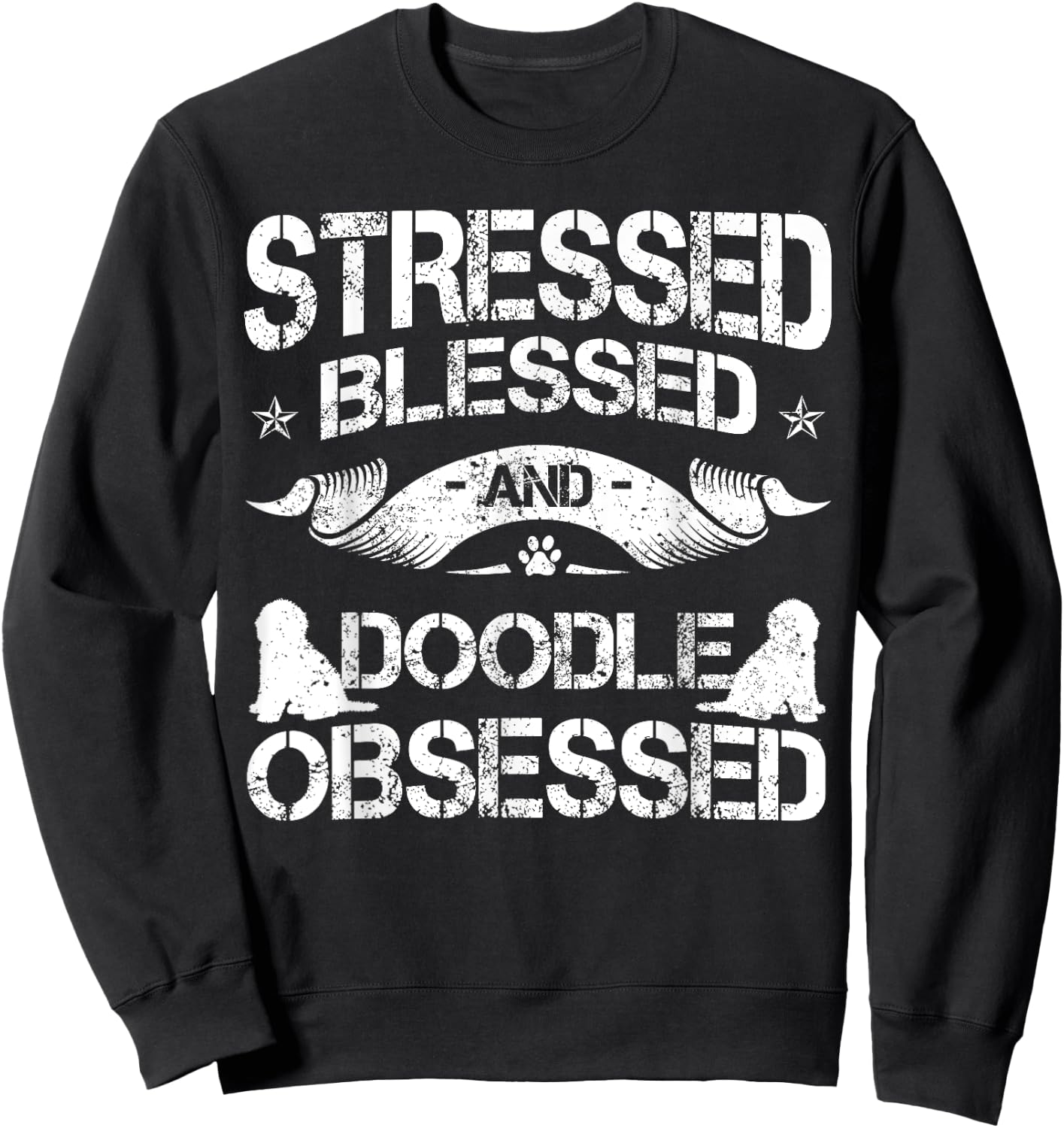 Doodle Lover Goldendoodle Groodie Dog Owner Crossbreed Breed Men Women Girls Kids Sweatshirt - Sweatshirt | Black