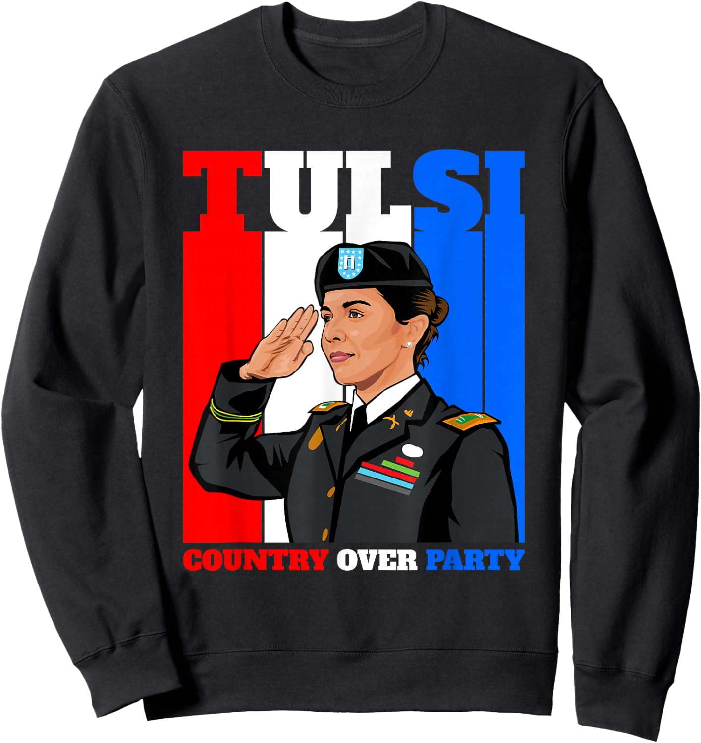 Tulsi Gabbard for First Female President 2028 Sweatshirt - Sweatshirt | Black