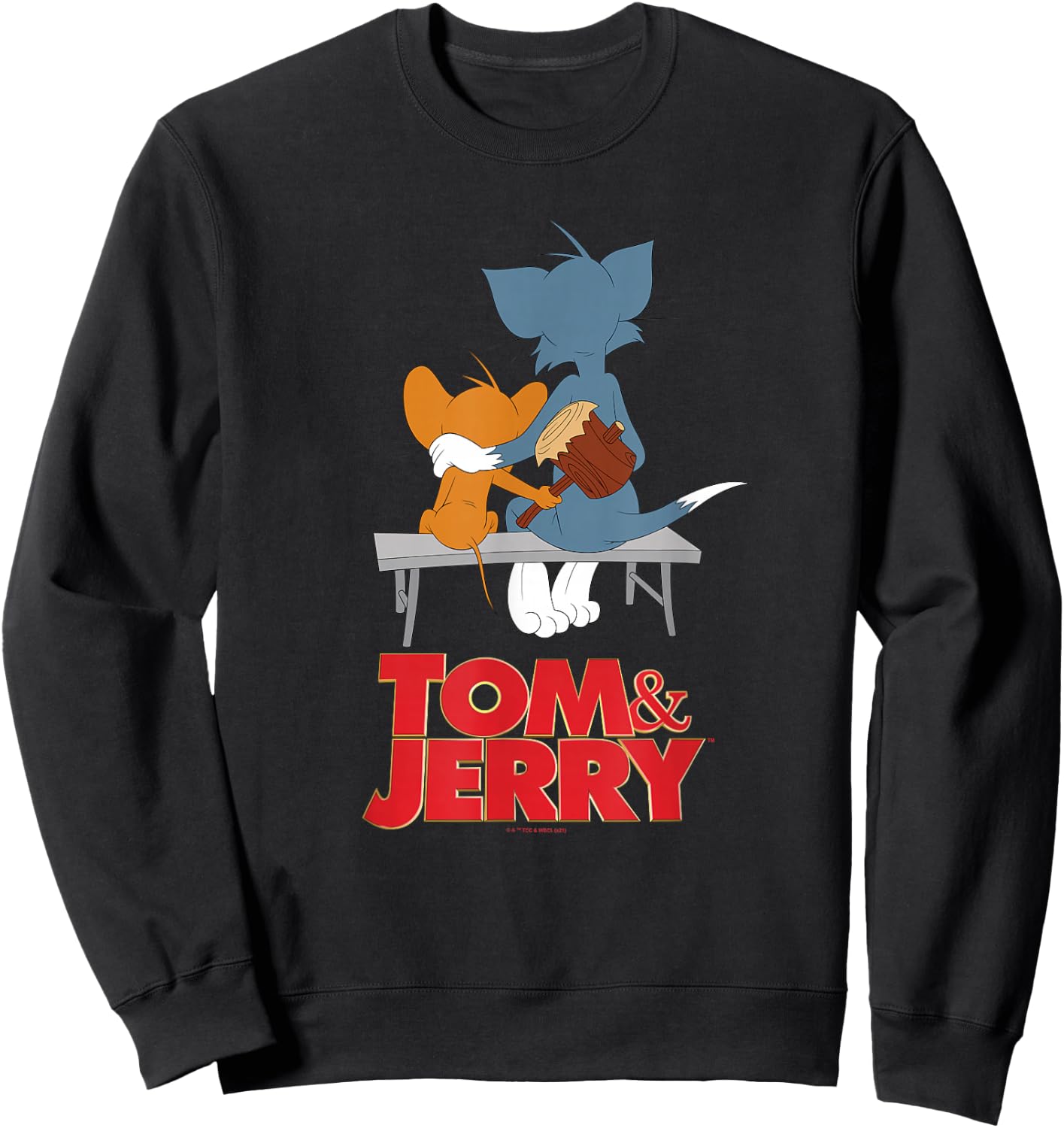 Tom & Jerry Movie Park bench Sweatshirt - Sweatshirt | Black