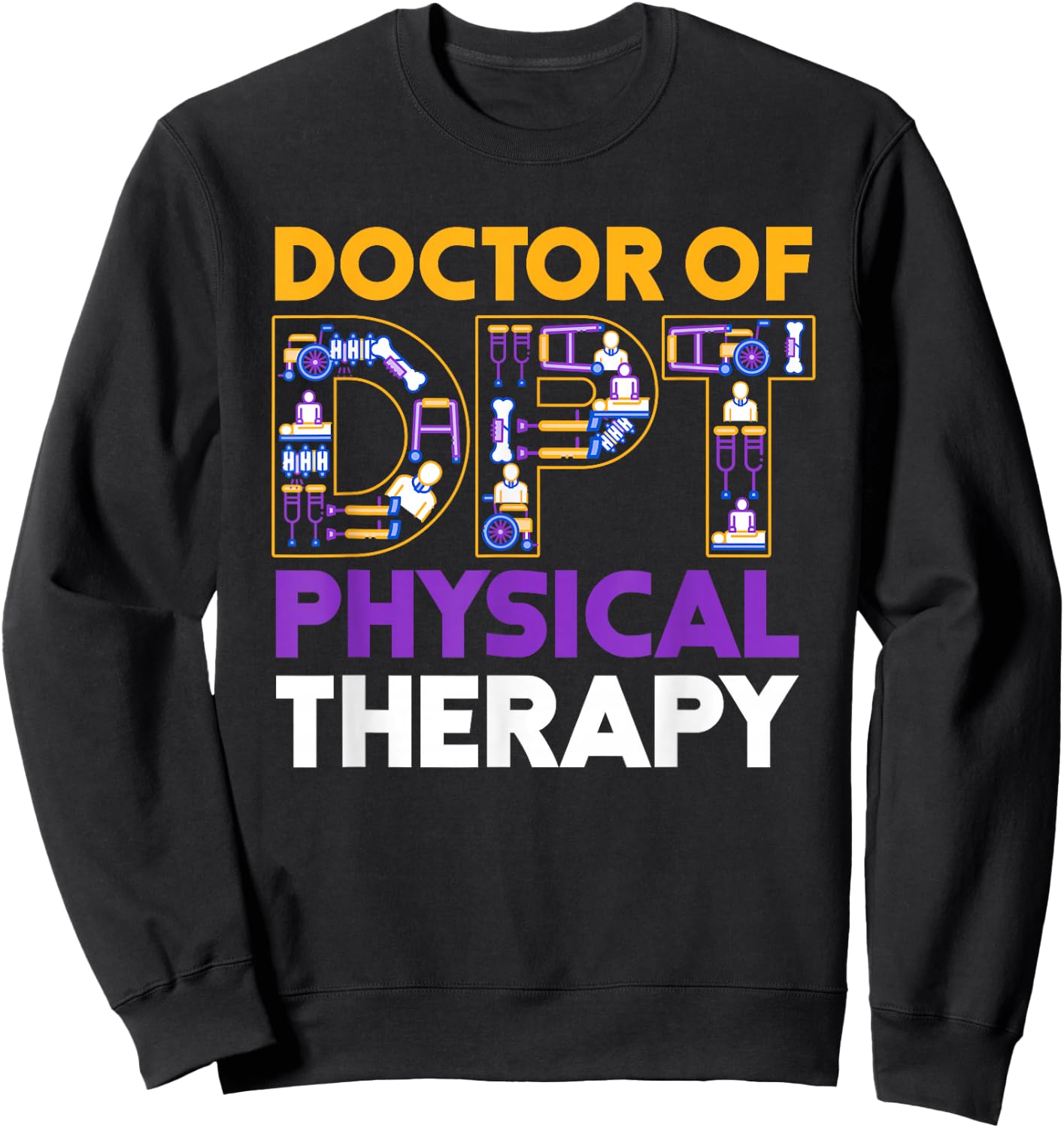 Physiotherapist Practice Doctor Gift Physiotherapy Sweatshirt - Sweatshirt | Black