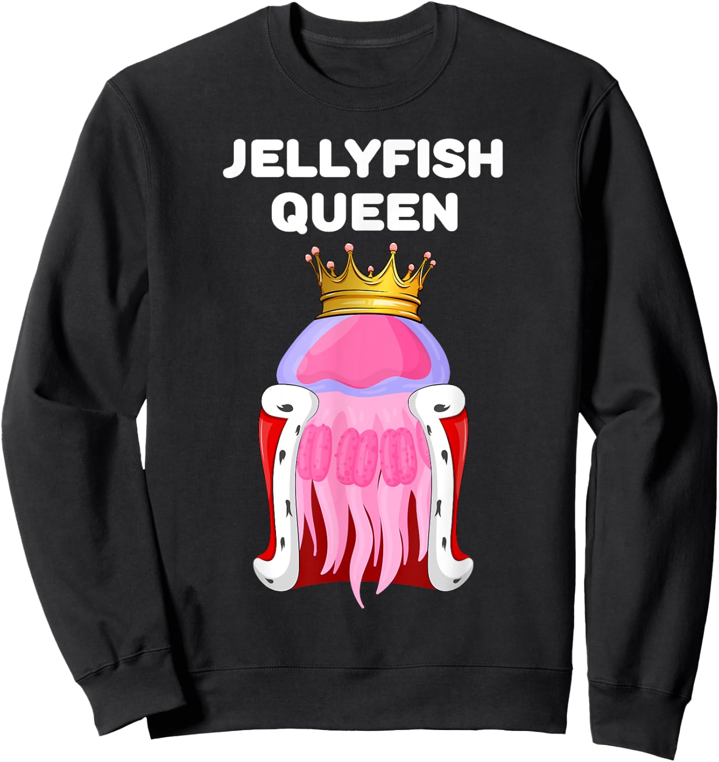 Jellyfish Queen | Jellyfish | Girls Jellyfish Sweatshirt - Sweatshirt | Black
