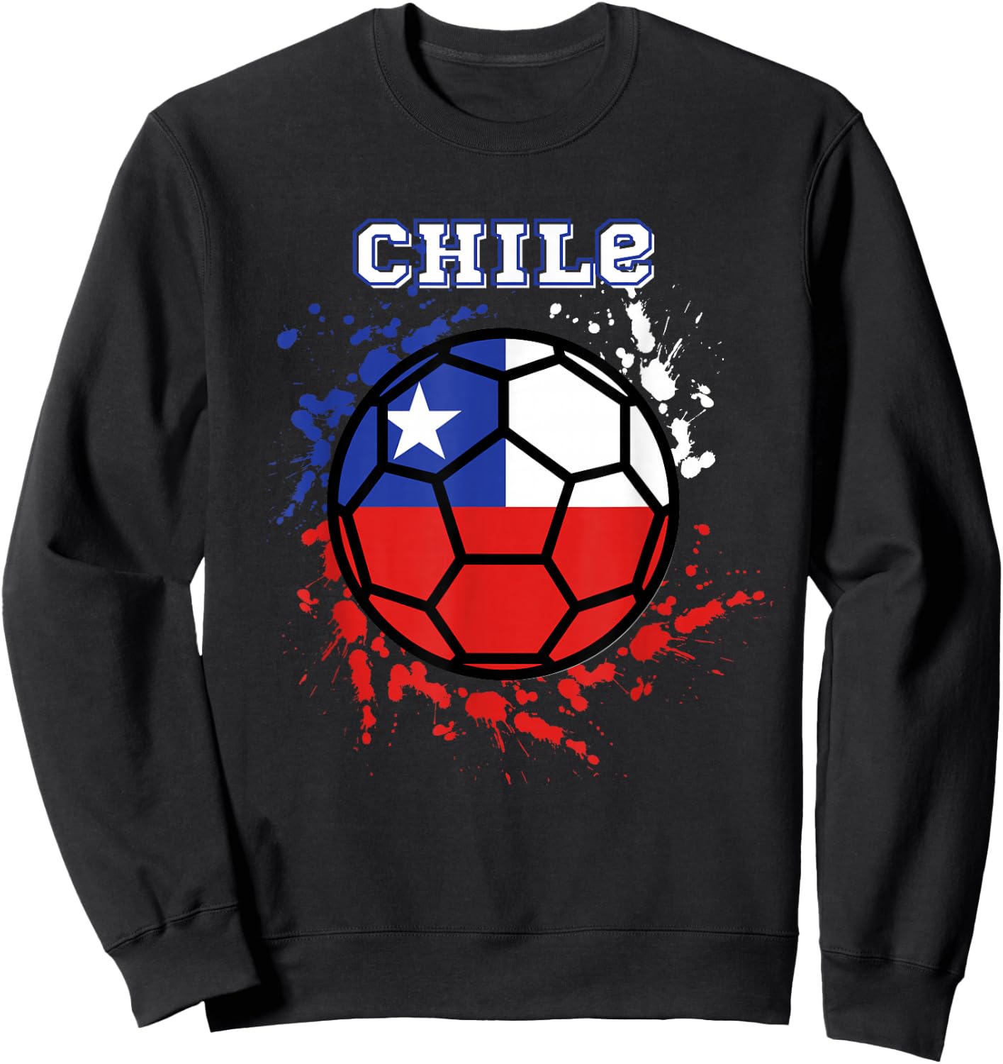 Chile Soccer Chilean Flag Futbol Fan Jersey Sweatshirt - Sweatshirt | Black