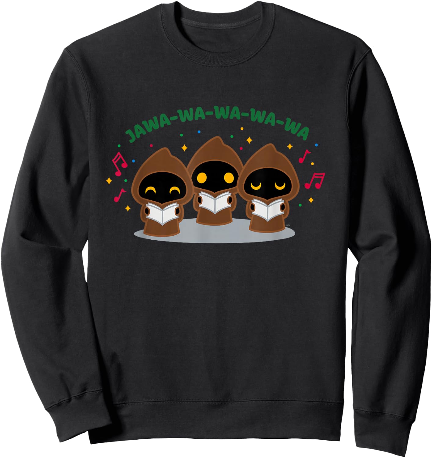 Star Wars Holiday Jawa Christmas Carol Cute Jawa-Wa-Wa-Wa Sweatshirt - Sweatshirt | Black