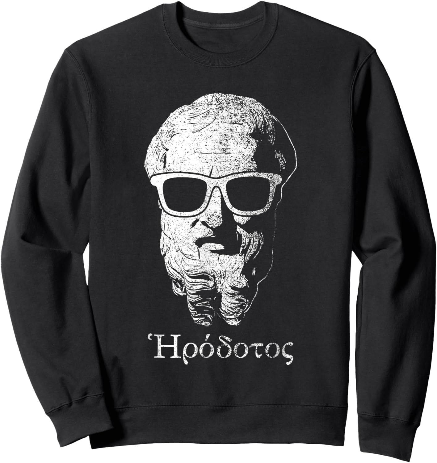 Funny Herodotus Ancient Greek Historian Sweatshirt - Sweatshirt | Black