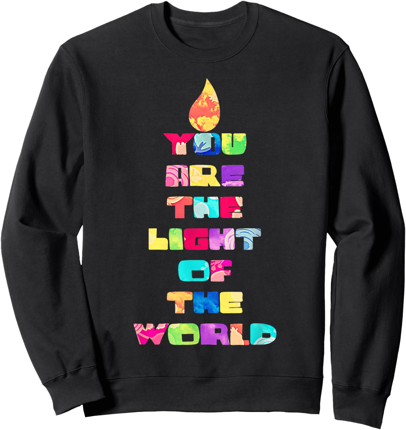 Light of the World Godspell Inspired Musical Theater Sweatshirt - Sweatshirt | Black