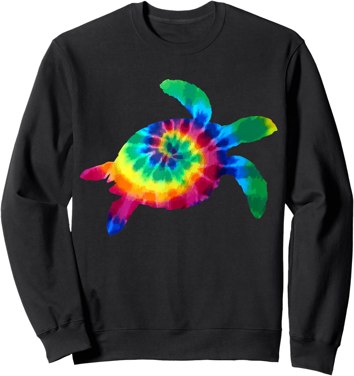 Wir Lieben Schildkrten Tortoise Tie Dye Vintage Diving Diver Sweatshirt - Sweatshirt | Black