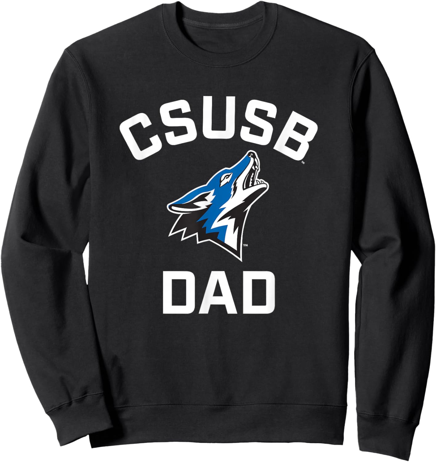 Cal State San Bernardino CSUSB Coyotes Arched Dad Sweatshirt - Sweatshirt | Black