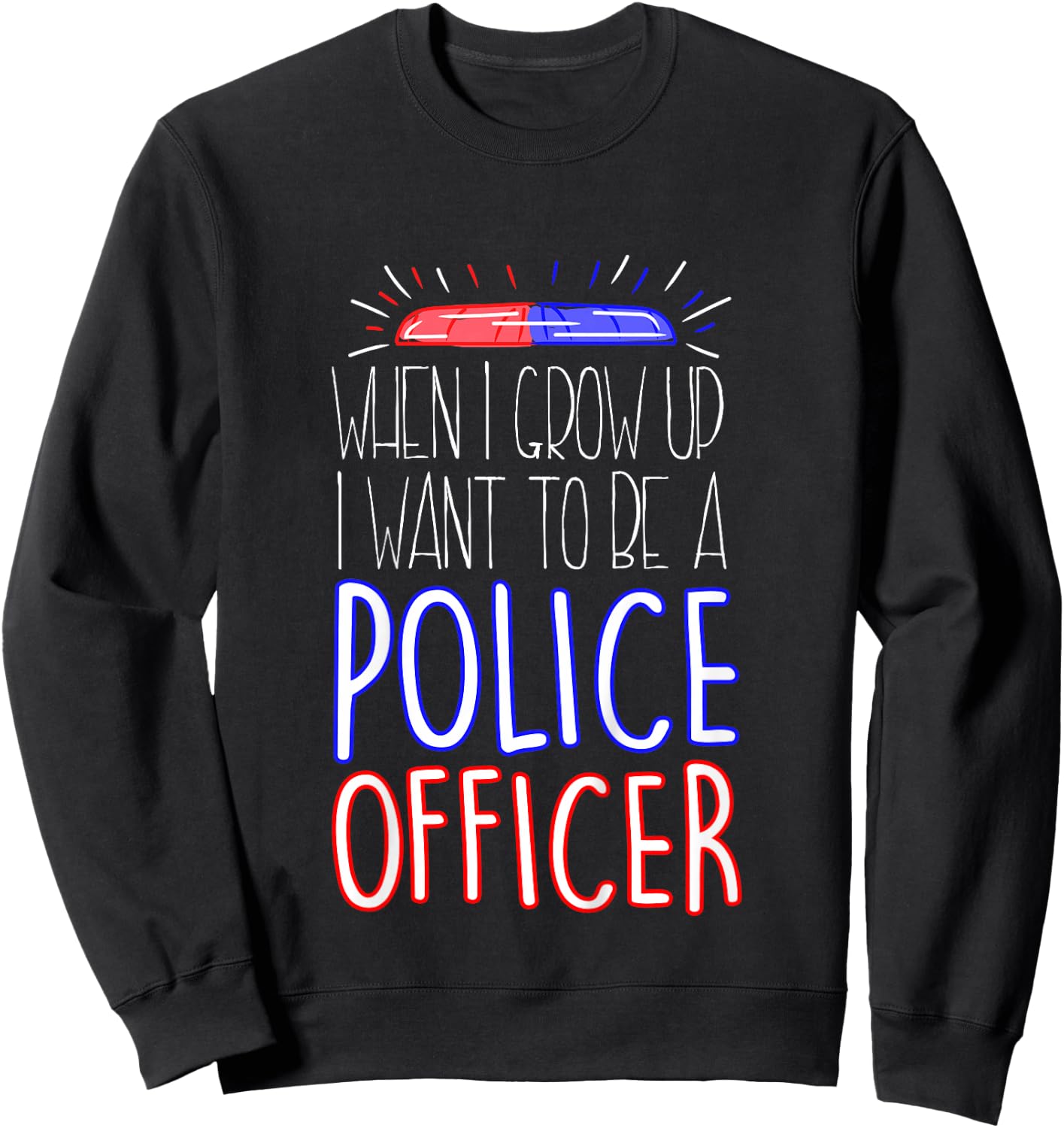 Future Police Officer Sweatshirt - Sweatshirt | Black