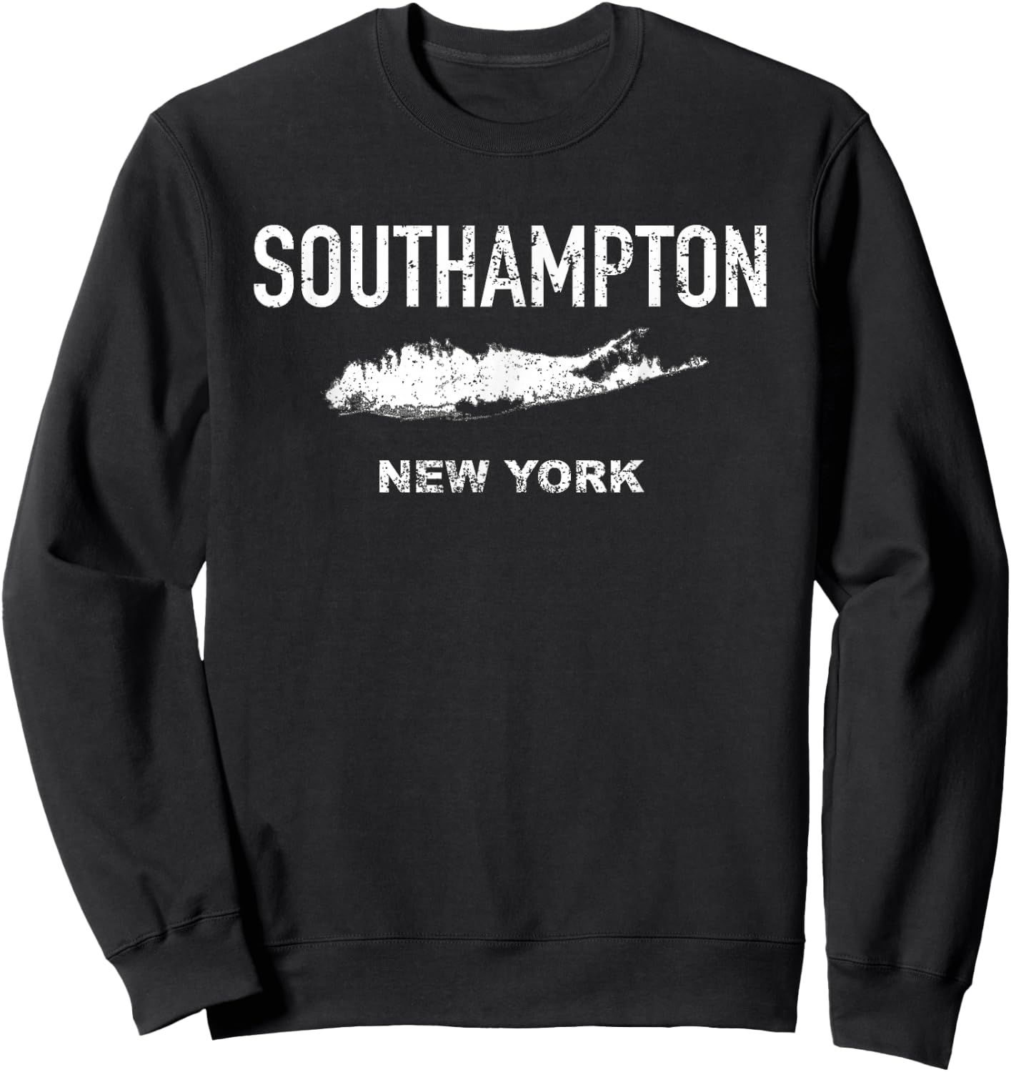 Vintage Southampton Long Island New York Sweatshirt - Sweatshirt | Black