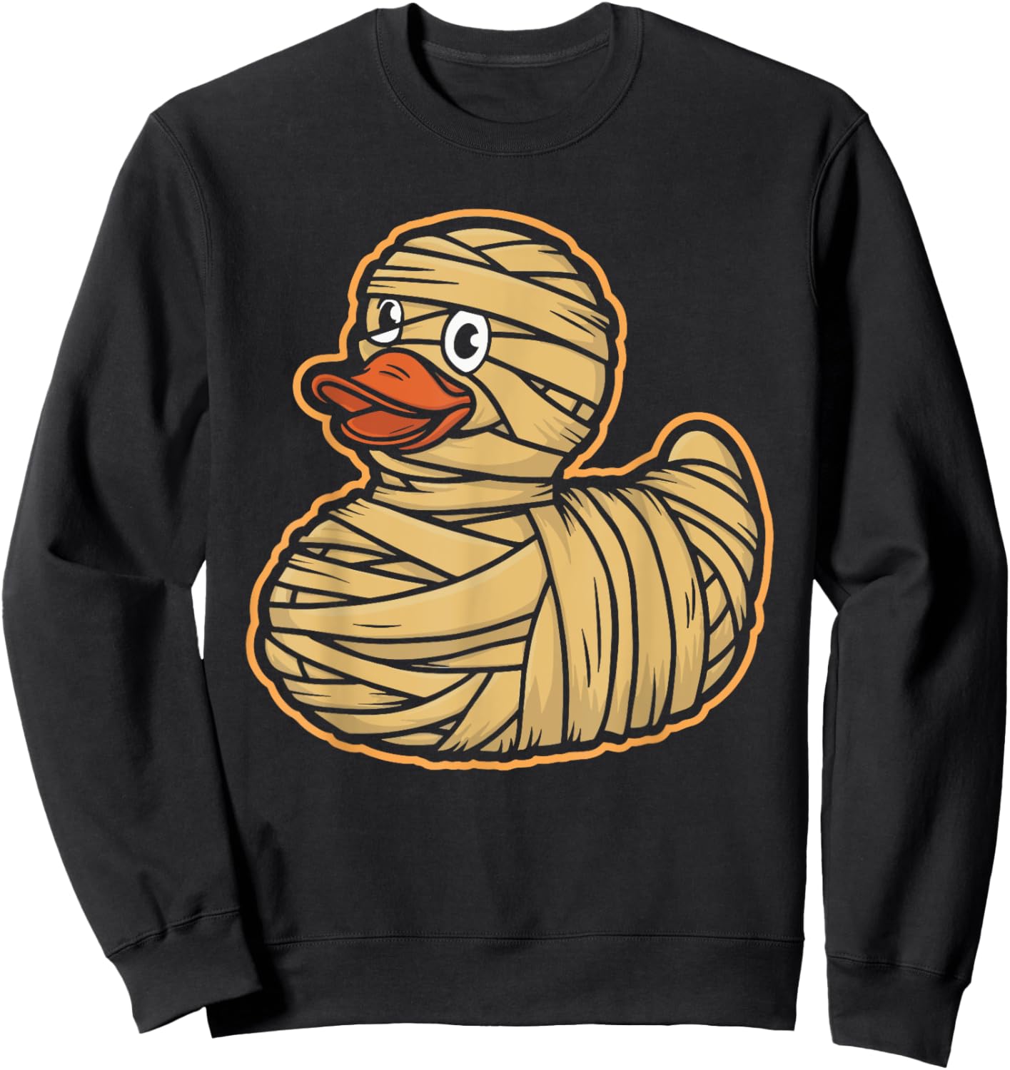 Rubber Duck Mummy Costume Party Rubber Duckie Sweatshirt - Sweatshirt | Black