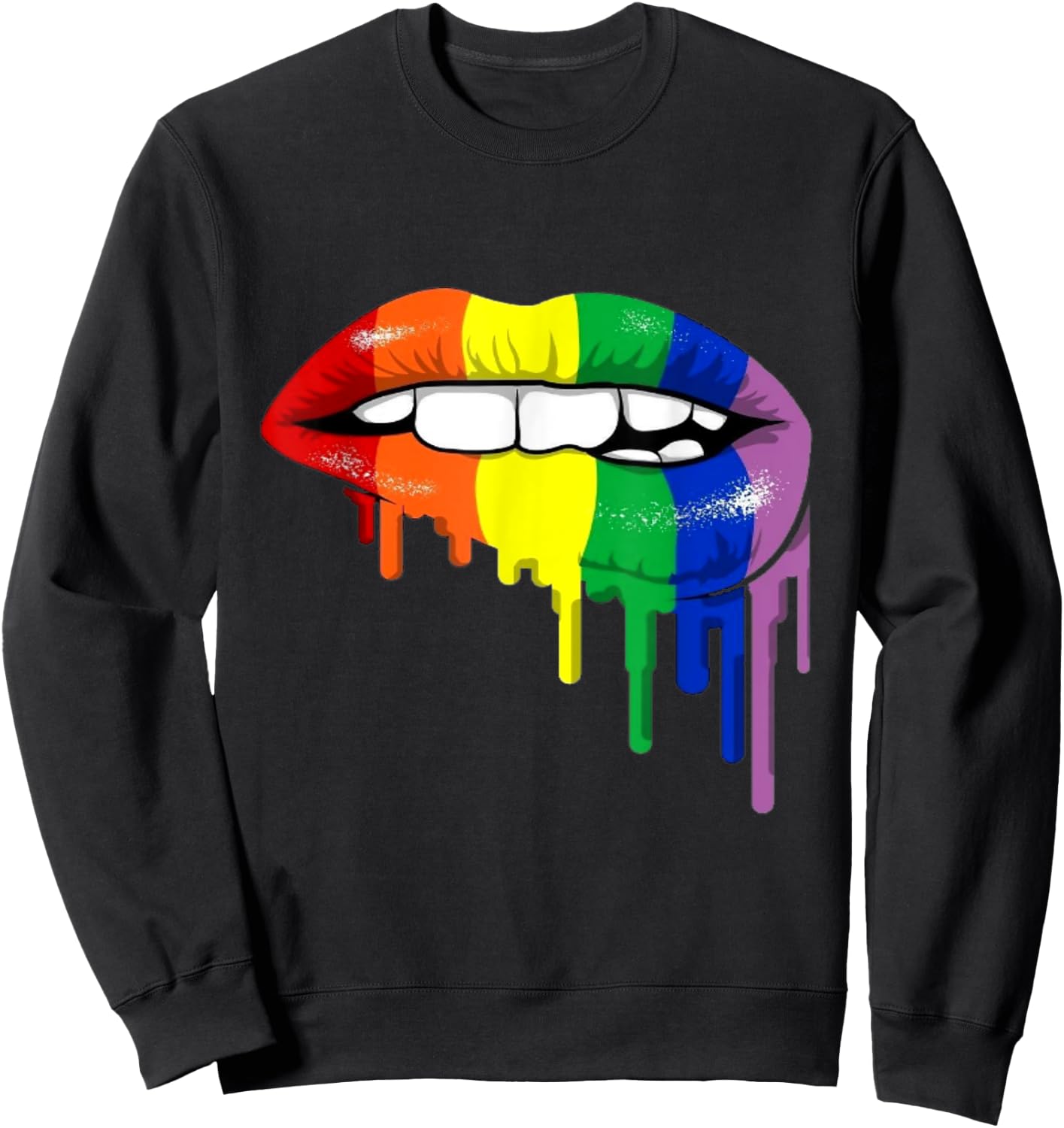 LGTBY lips Sweatshirt - Sweatshirt | Black