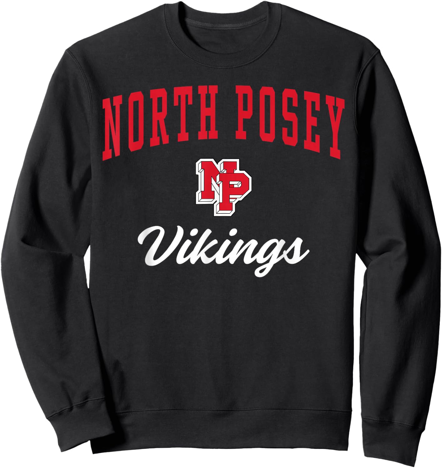 North Posey High School Vikings Sweatshirt - Sweatshirt | Black