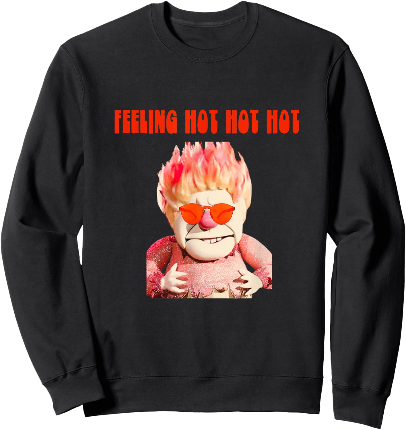Hot Weather Miser Humorous Heat Funny Sweatshirt - Sweatshirt | Black