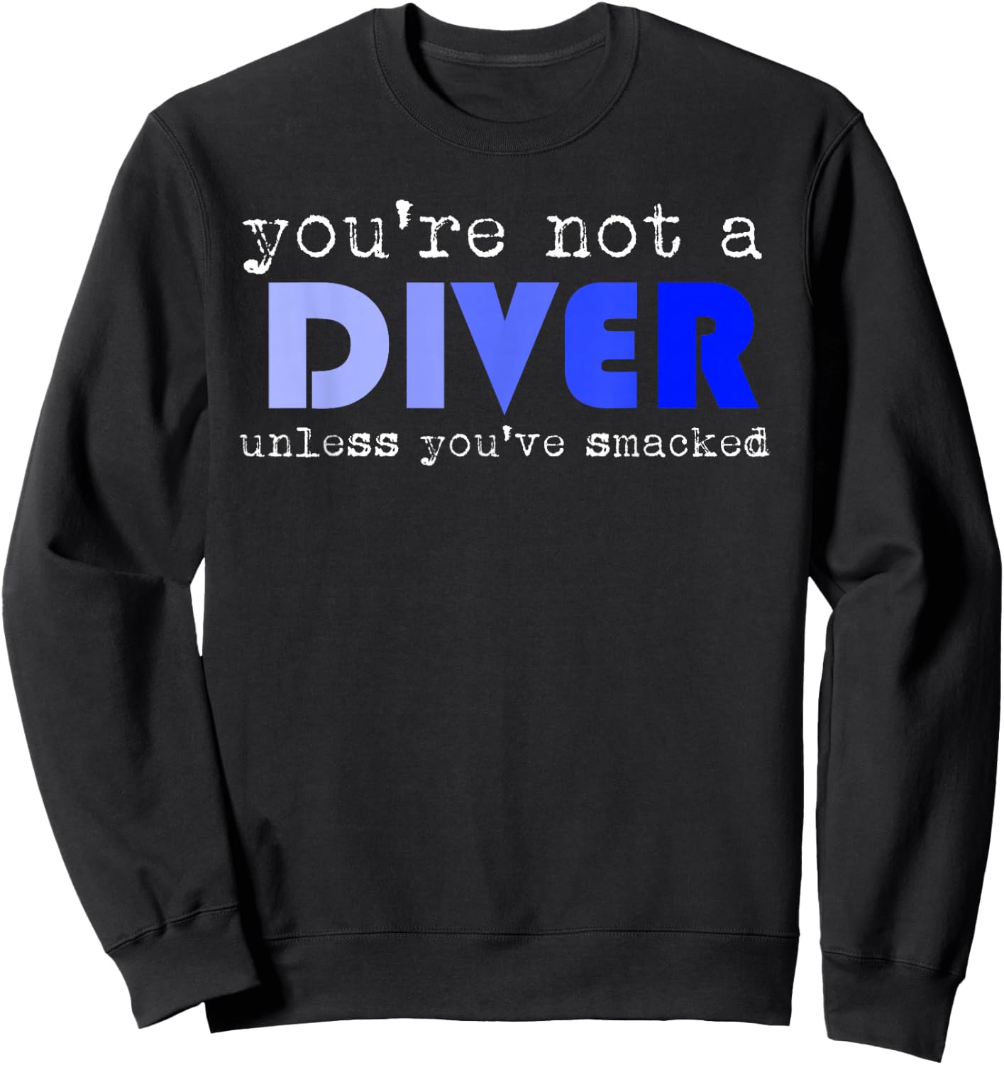 Funny Water Jumping Statement Athletes Art Diver Gift Sweatshirt - Sweatshirt | Black