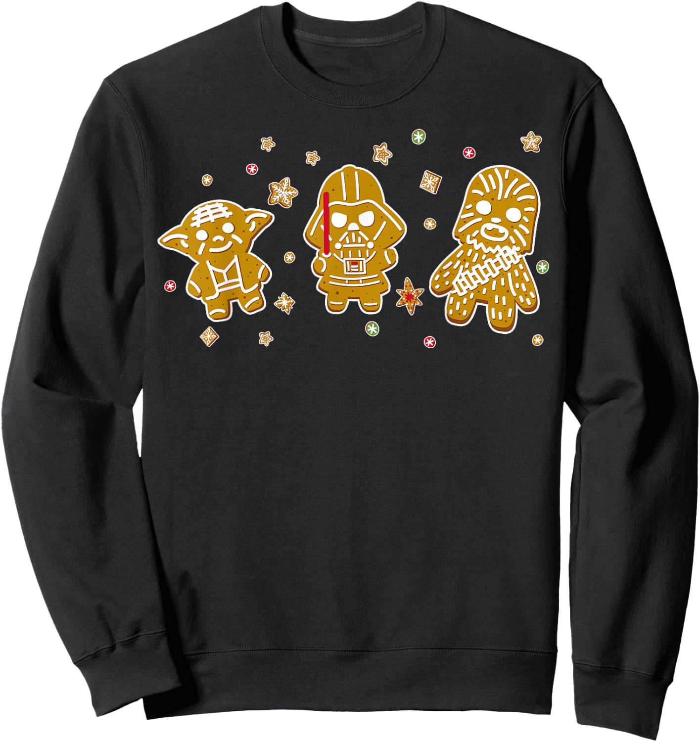 Star Wars Character Gingerbread Portrait Sweatshirt - Sweatshirt | Black