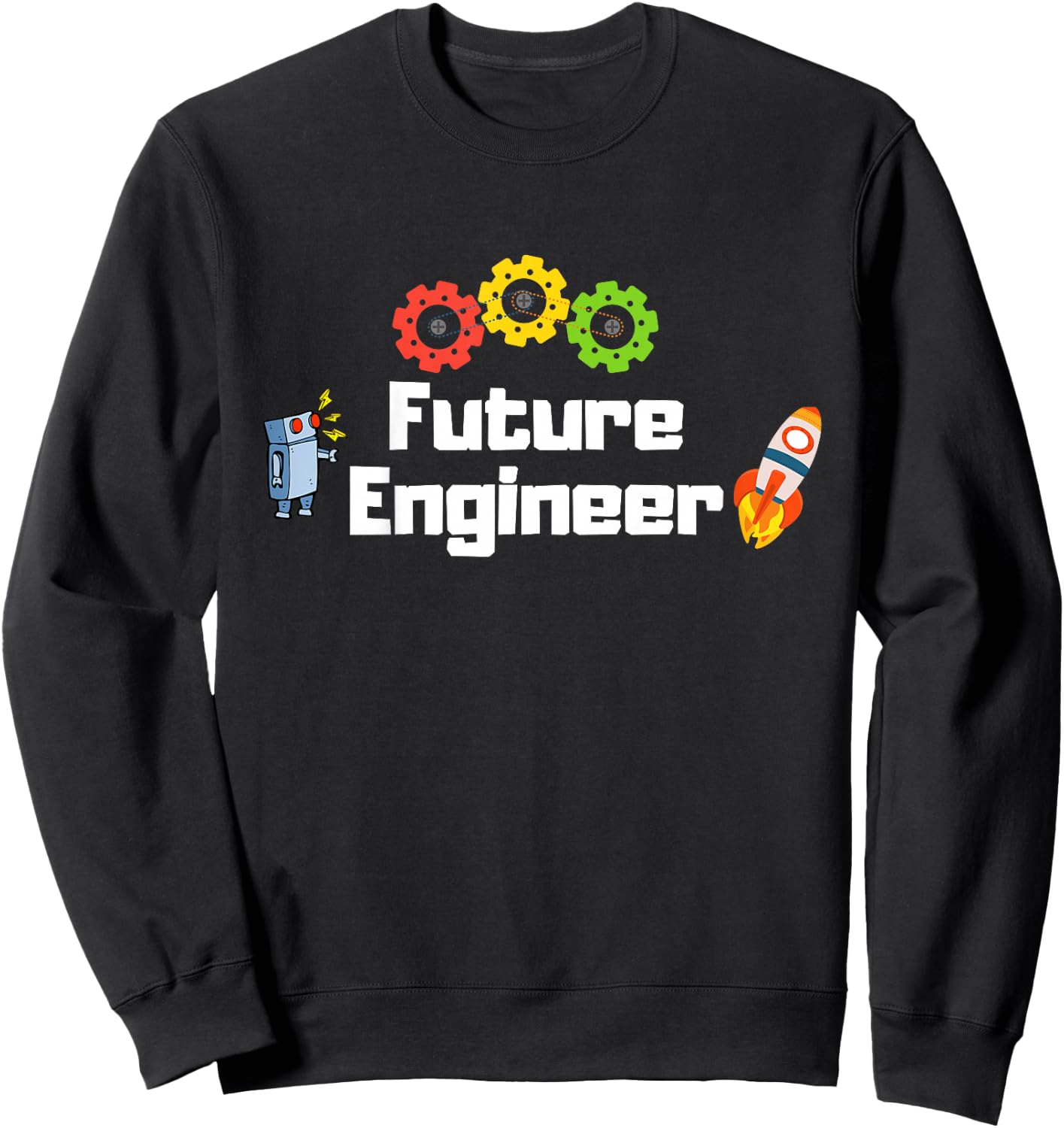 Future Engineer – STEM Gift Kids & Toddlers Sweatshirt - Sweatshirt | Black