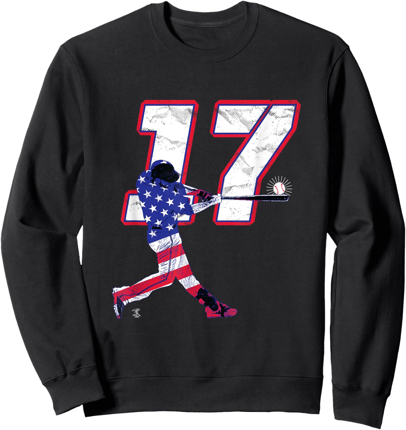 Rhys Hoskins Flag Silhouette Gameday Sweatshirt - Sweatshirt | Black