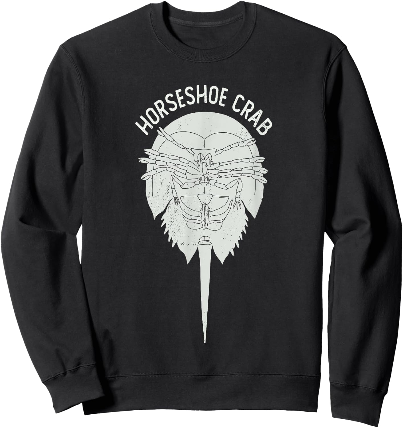 Horseshoe Crab Gift Biologists Sweatshirt - Sweatshirt | Black