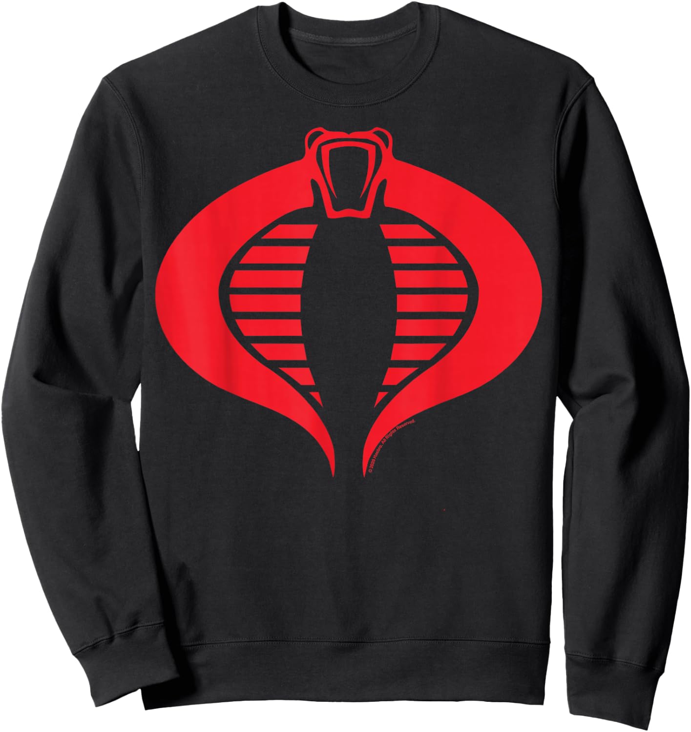 G.I. Joe Retro Silhouette Cobra Logo Small Sweatshirt - Sweatshirt | Black