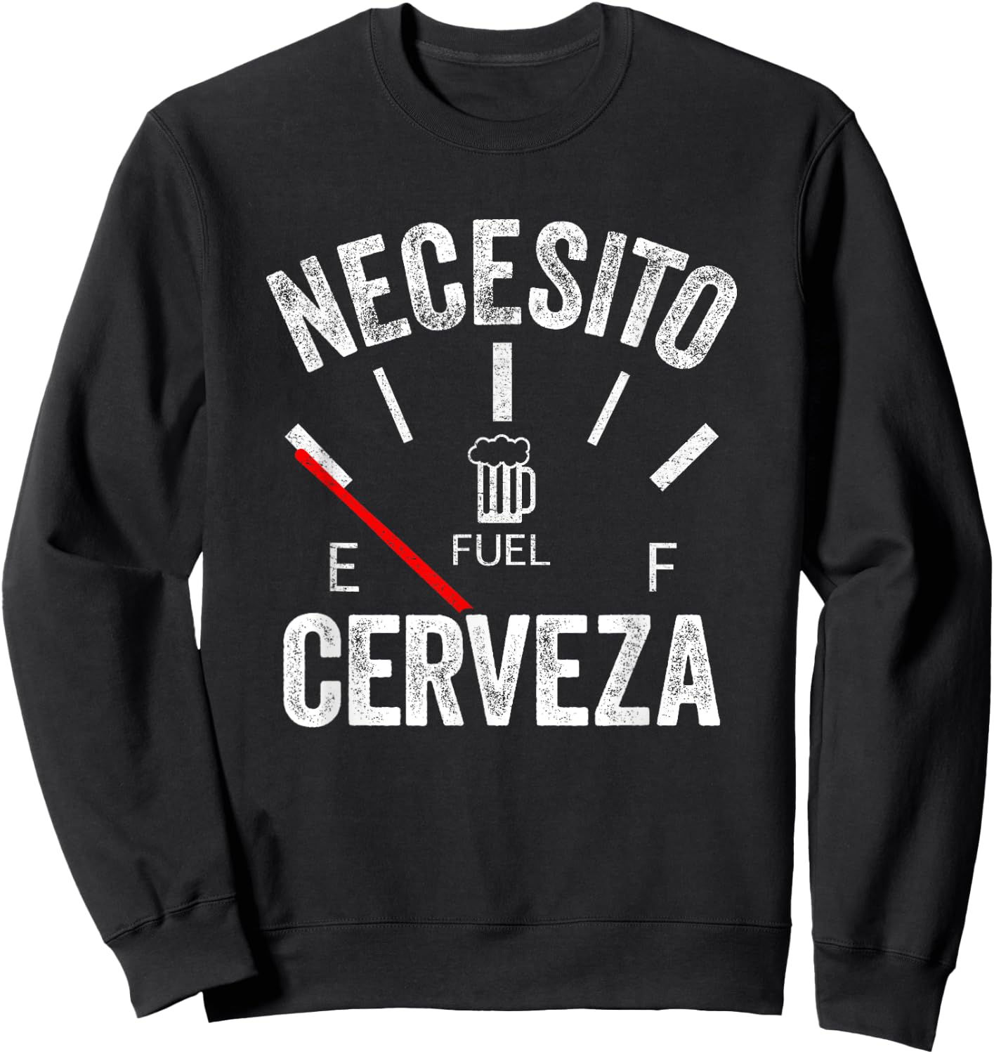 Cerveza Por Favor Necesito Cerveza Funny I Need Beer Sweatshirt - Sweatshirt | Black