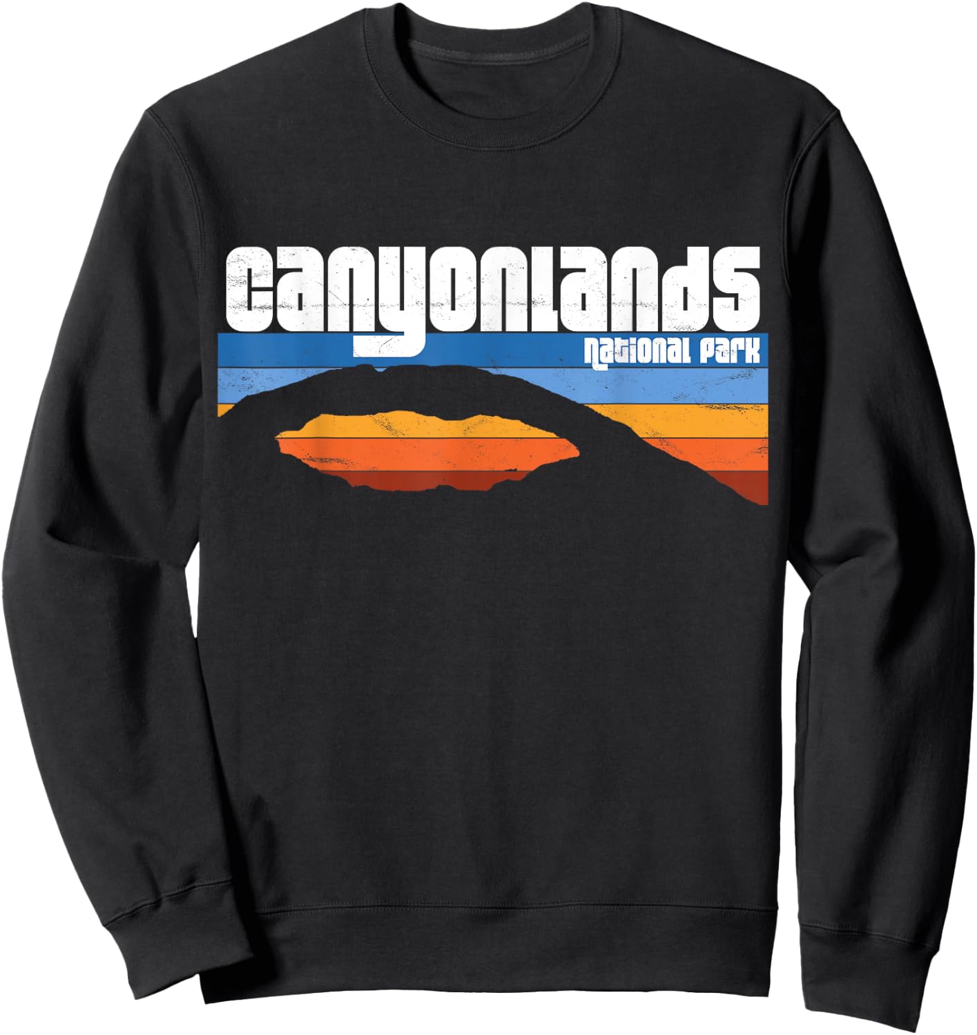 Retro Canyonlands National Park Moab Utah Vacation UT Sweatshirt - Sweatshirt | Black