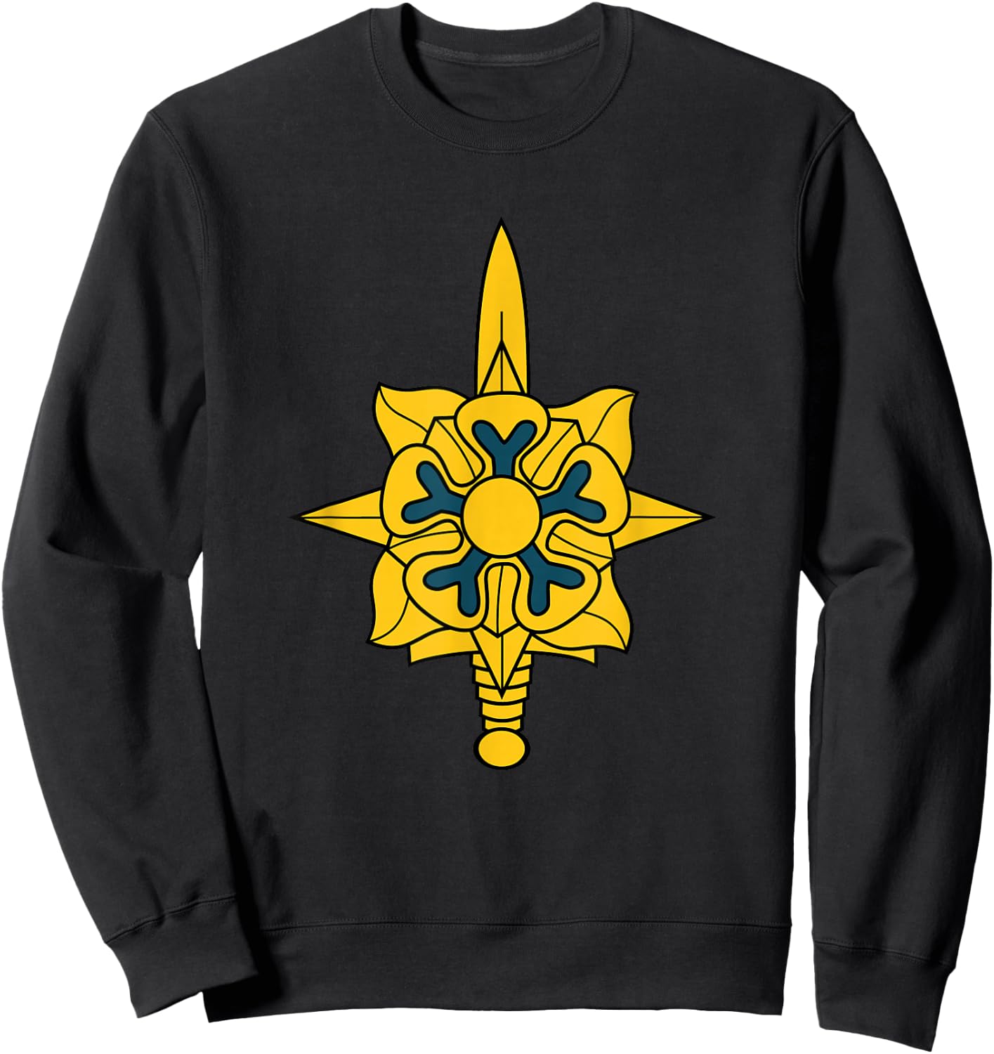 Army Military Intelligence Corps Branch Veteran Insignia Sweatshirt - Sweatshirt | Black