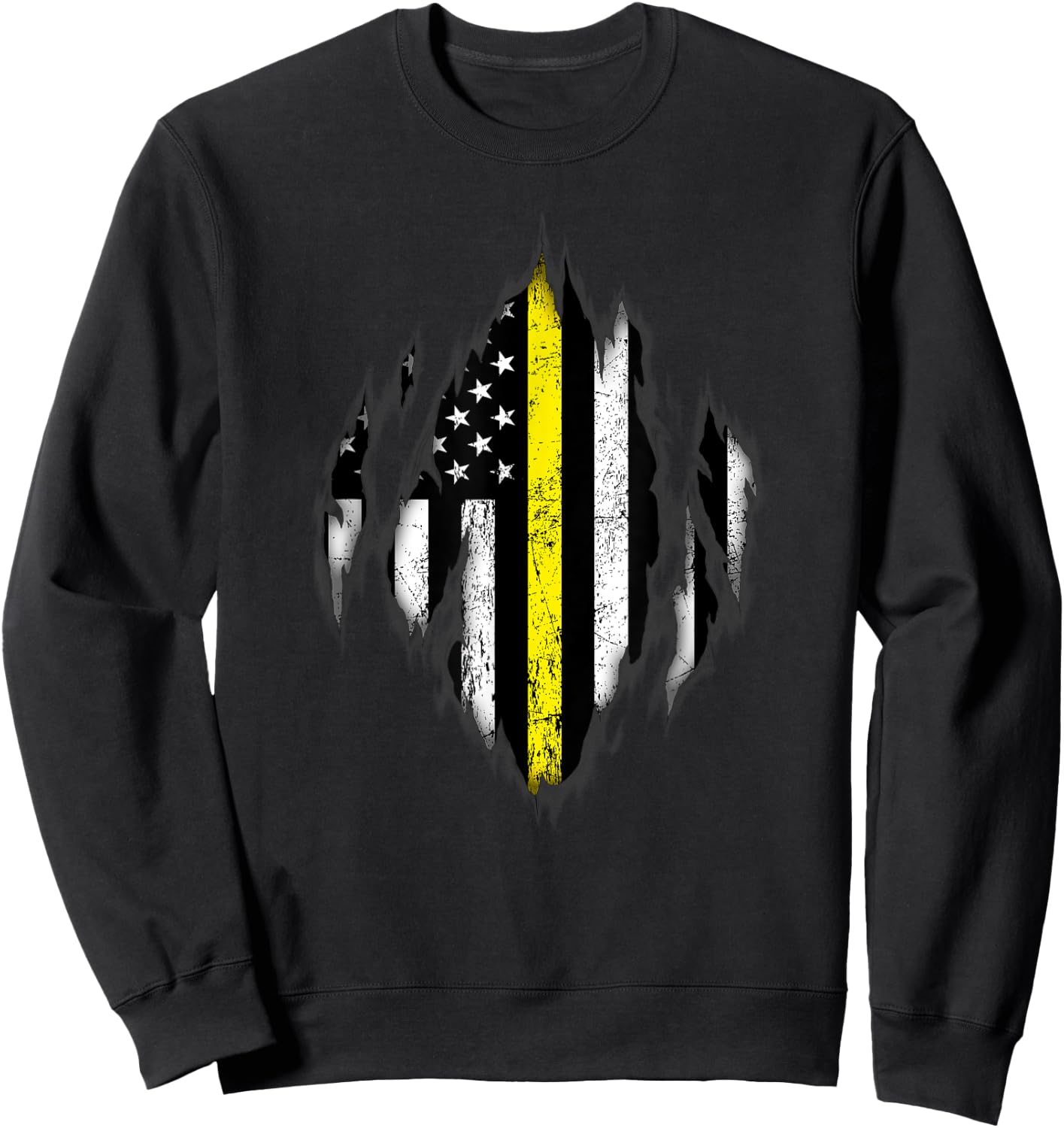 Thin Yellow Line - Tow Lives Matter Sweatshirt - Sweatshirt | Black