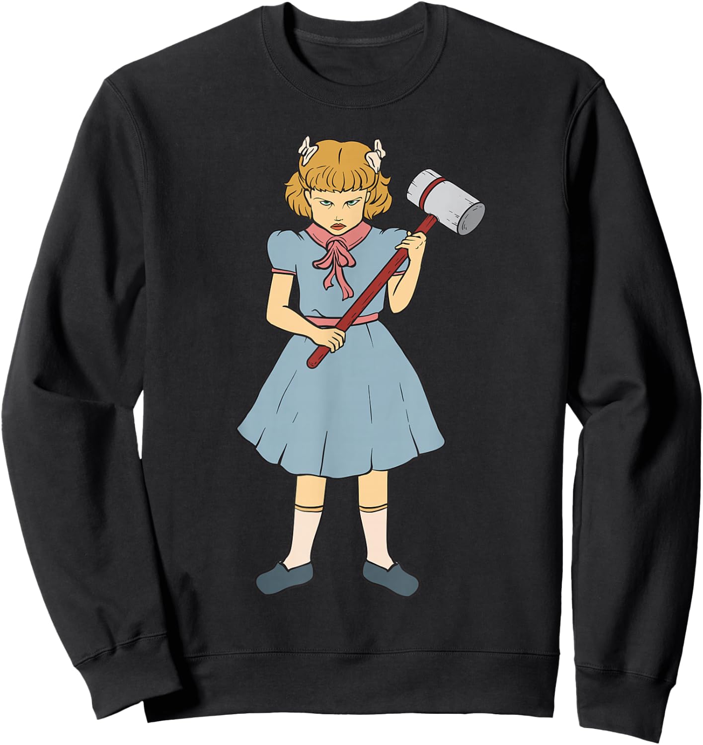 Hammer Girl - Clementine - Gothic Punk Rock Goth Horror Fan Sweatshirt - Sweatshirt | Black