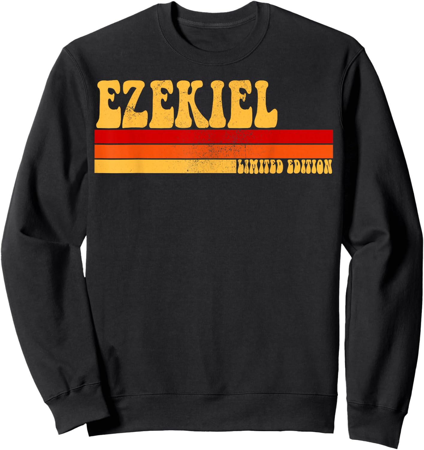 EZEKIEL Name Personalized Idea Men Retro Vintage EZEKIEL Sweatshirt - Sweatshirt | Black