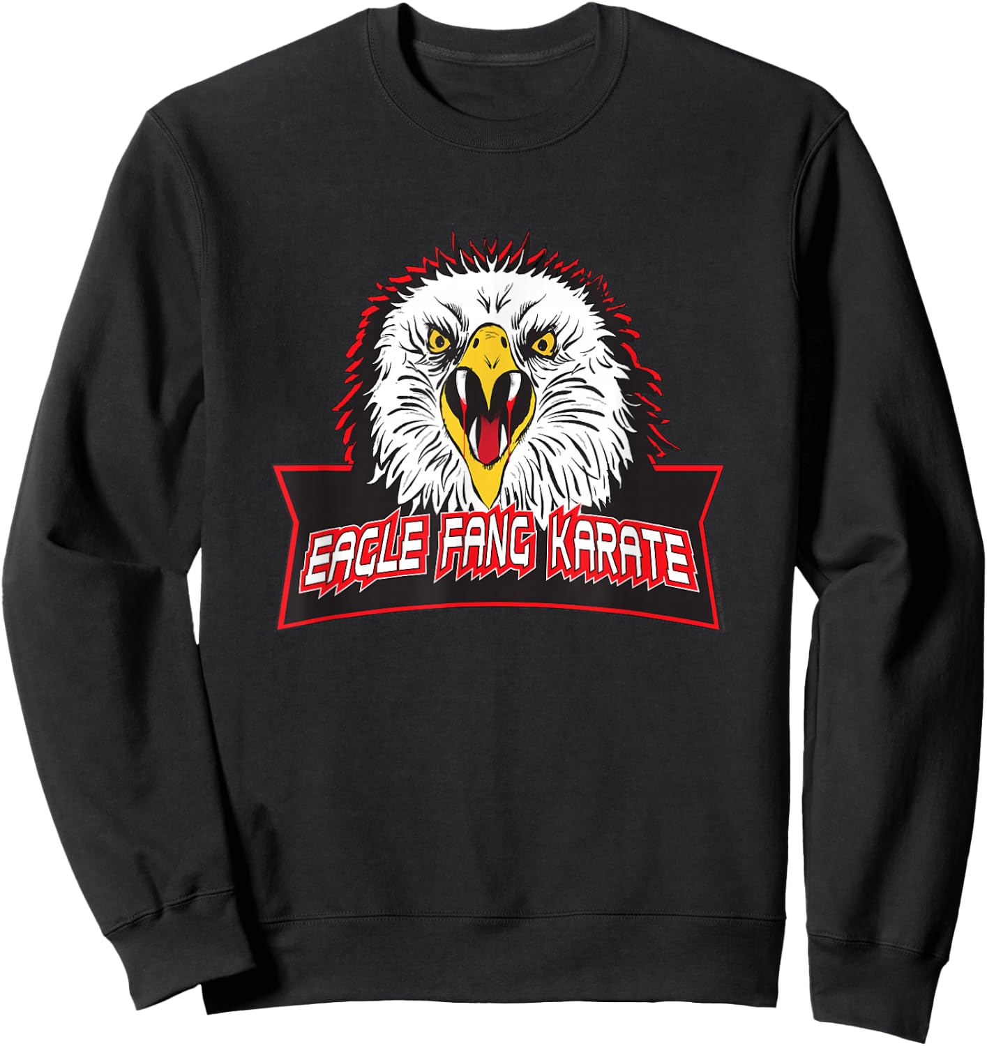Cobra Kai Eagle Fang Logo TV Show Sweatshirt - Sweatshirt | Black