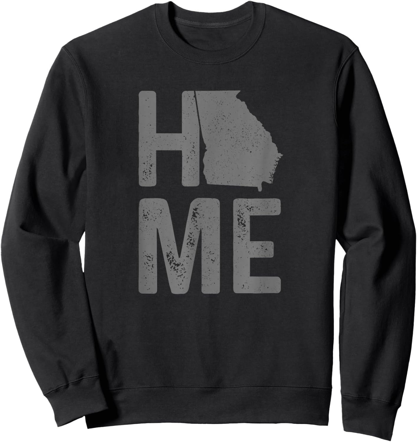 Georgia Home Vintage State Map Pride Gift Sweatshirt - Sweatshirt | Black