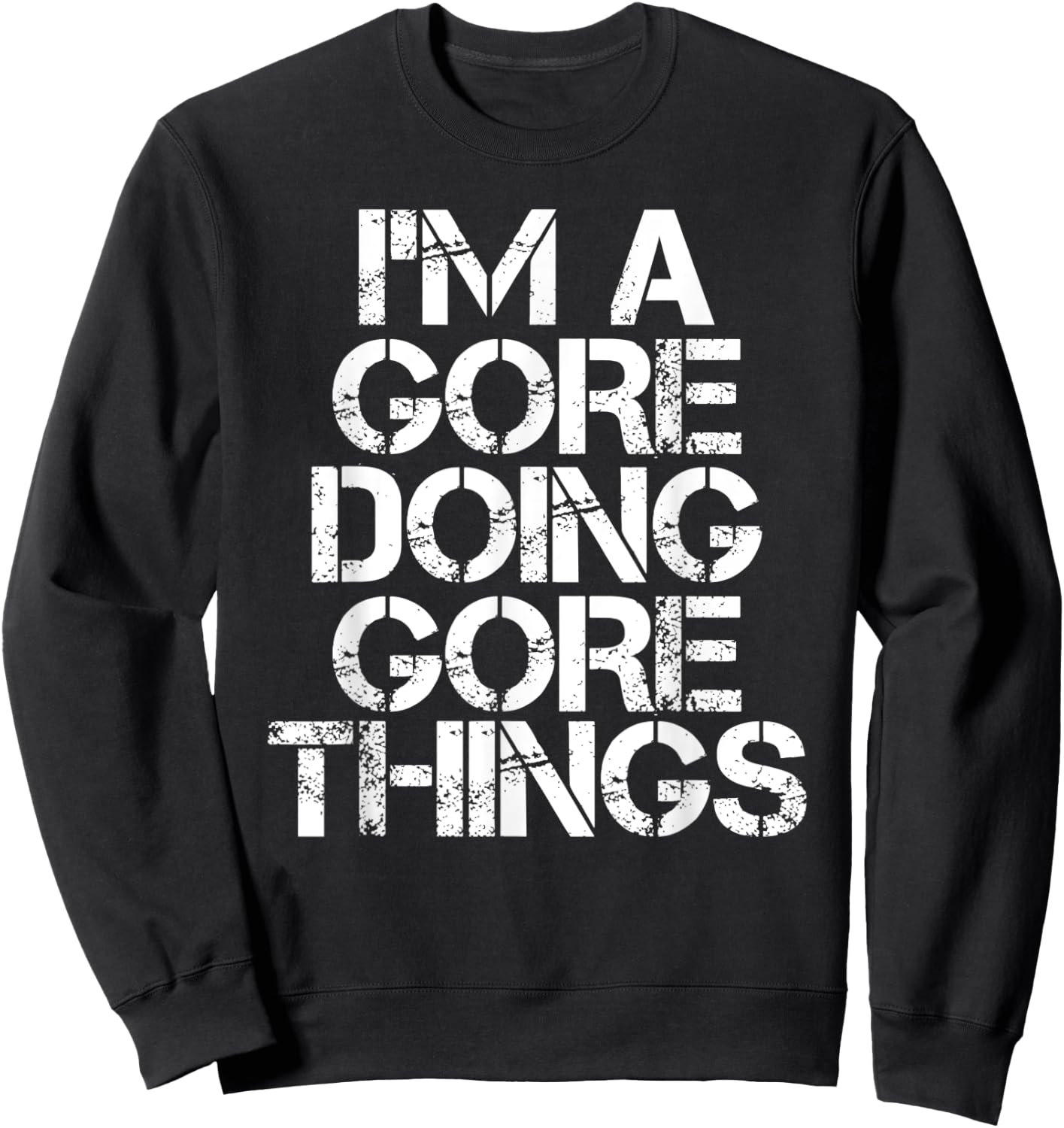 GORE Funny Surname Family Tree Birthday Reunion Gift Sweatshirt - Sweatshirt | Black