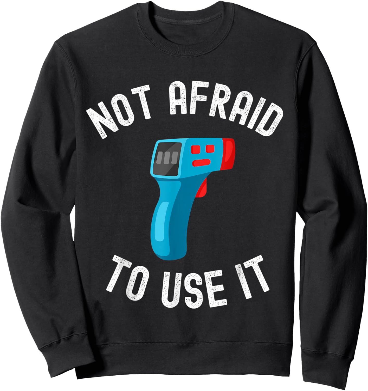 Funny Thermometer Checkpoint Humor for Temperature Check Sweatshirt - Sweatshirt | Black