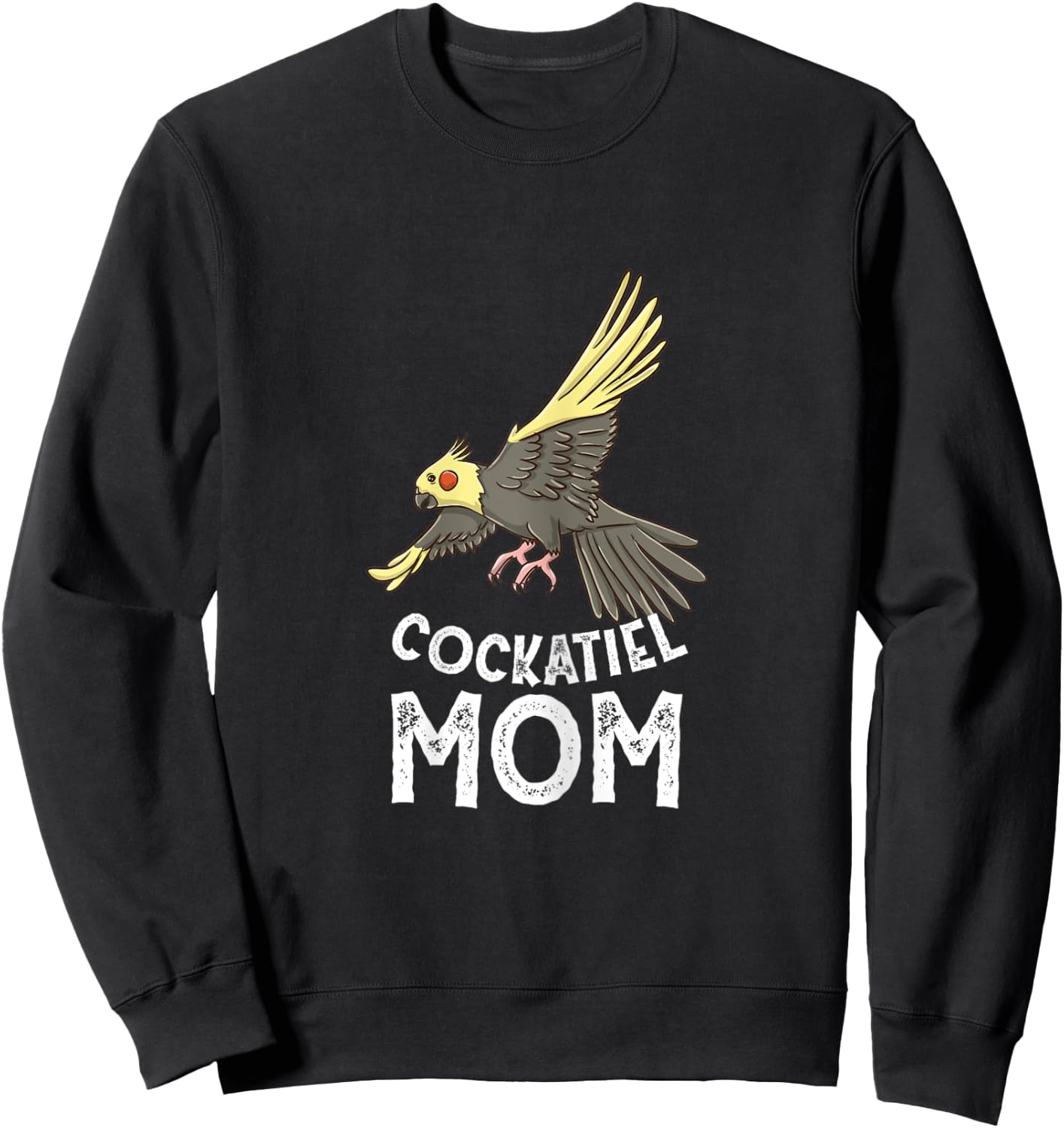 Cockatiel Mom for Cockatiel Owner Sweatshirt - Sweatshirt | Black