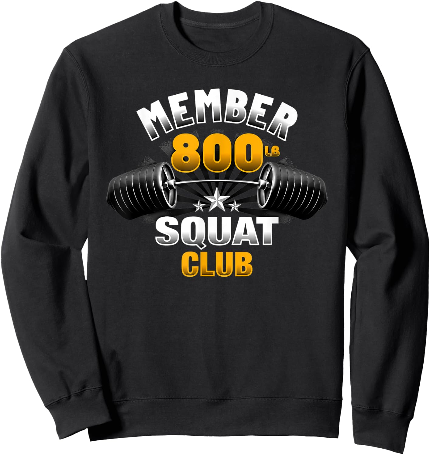 800 Pound Squat Club Sweatshirt - Sweatshirt | Black