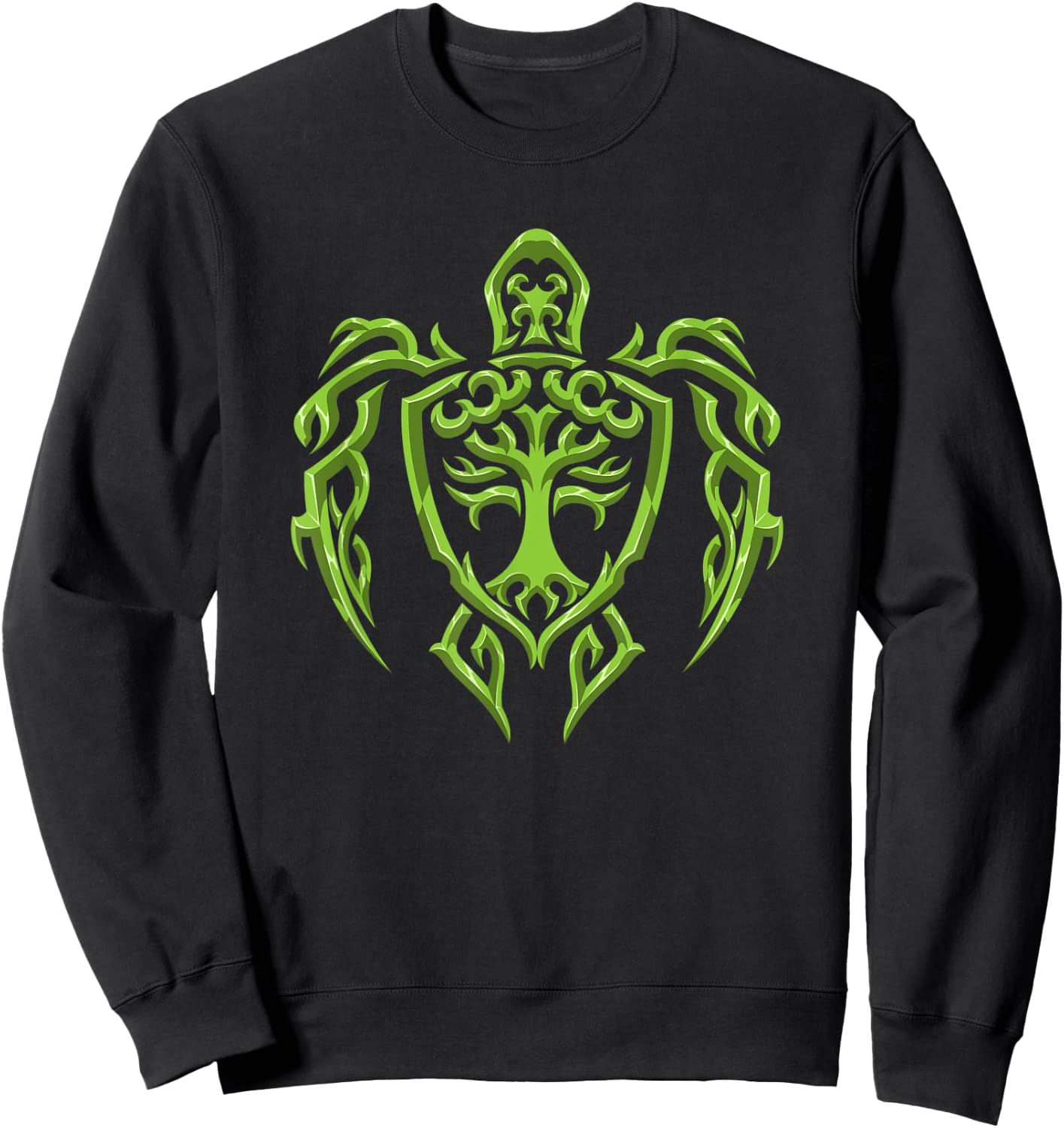 Maori Turtle - Earth Symbol - Tribal Tattoo For Divers Sweatshirt - Sweatshirt | Black