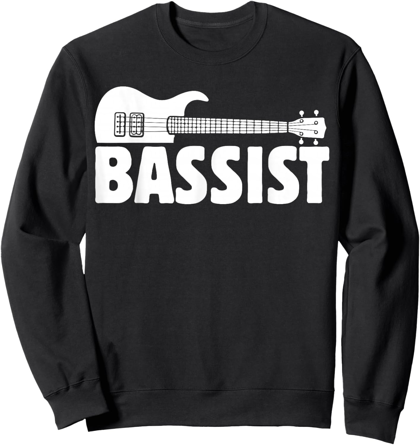 Cool Bassist Funny Bass Guitar Player Guitarist Music Outfit Sweatshirt - Sweatshirt | Black